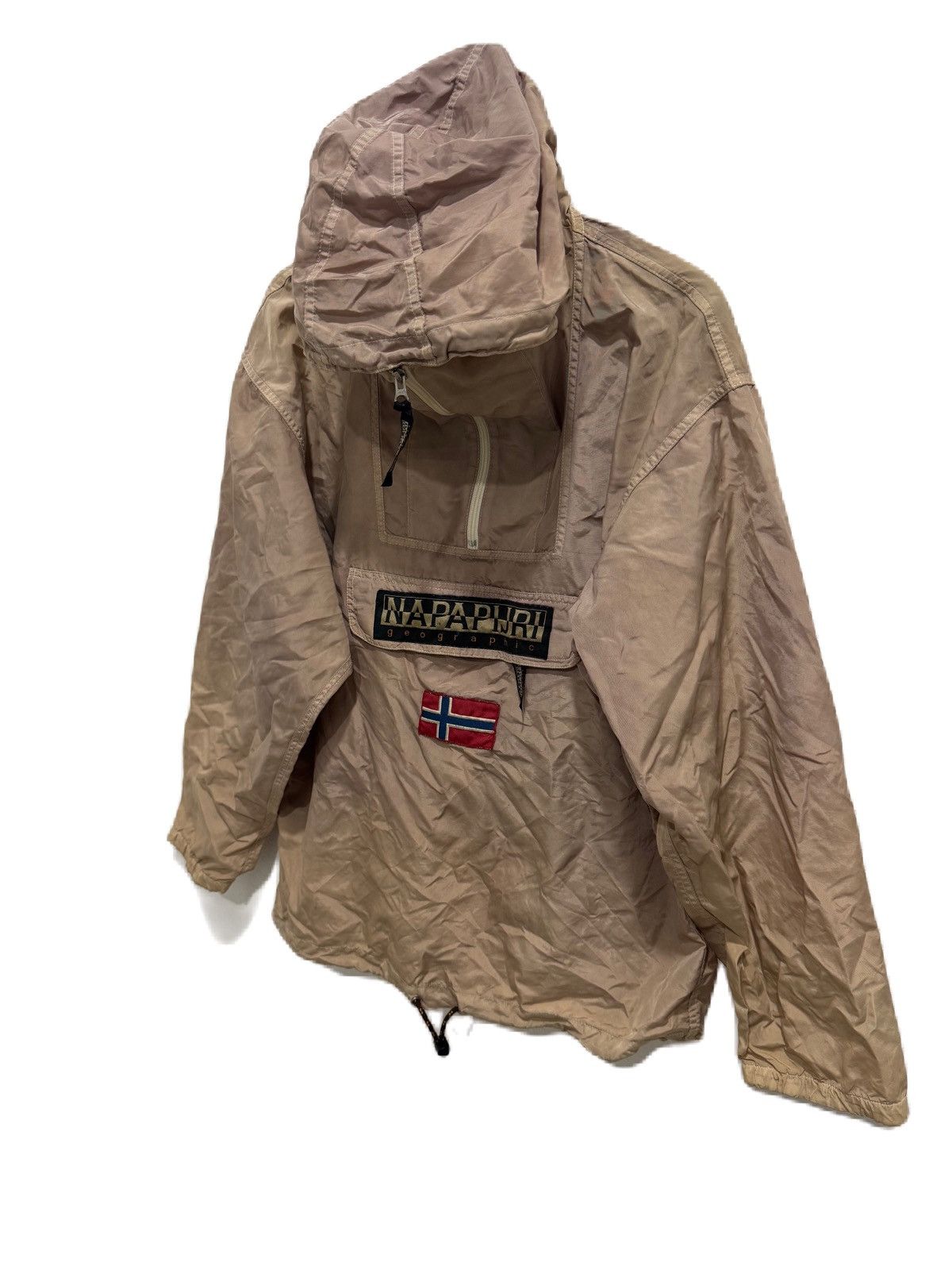 Napapijri SUN FADED ART NAPAJIRI GEOGRAPHIC ANORAK JACKET FRONT POCKET Size US L / EU 52-54 / 3 - 2 Thumbnail