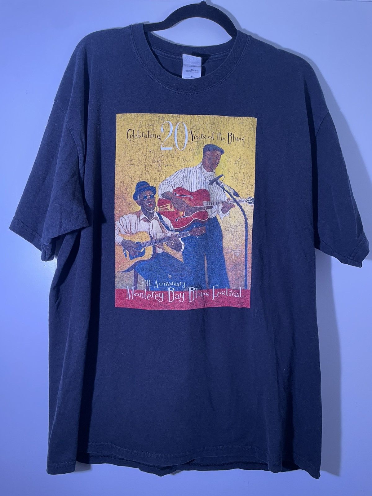 Band Tees 2000’s Y2K Vintage Monterey Bay Blues Festival Music Shirt Size US XL / EU 56 / 4 - 1 Thumbnail