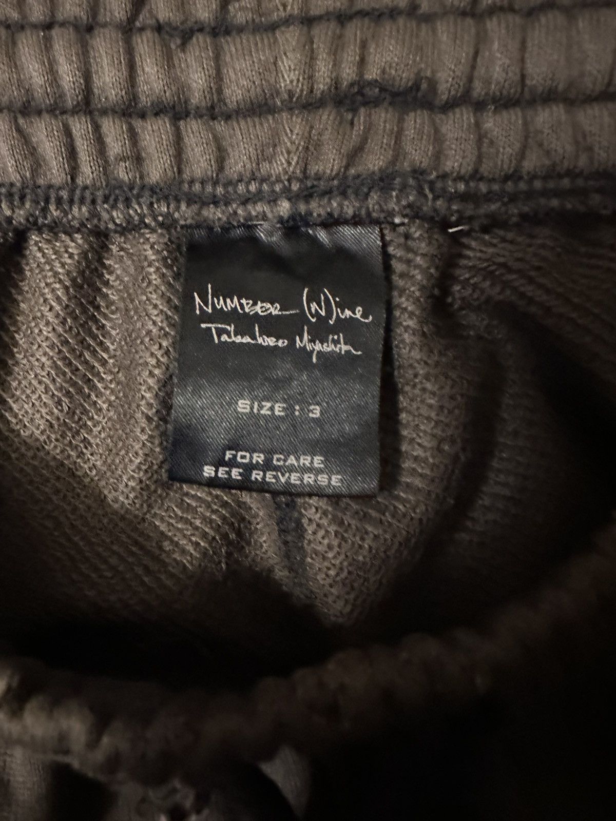Number (N)ine Number (N)ine SS04 Skull Patch Sweatpants Size US 30 / EU 46 - 4 Thumbnail