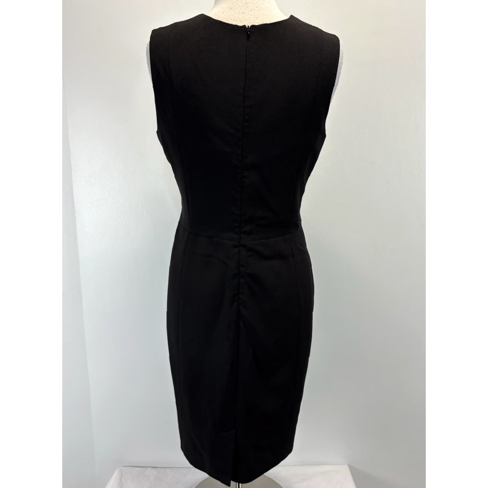 M.M.LaFleur MM Lafleur Classic Sheath Dress Women’s 14 Black Flex Stretch Career Capsule Size XL / US 12-14 / IT 48-50 - 3 Thumbnail