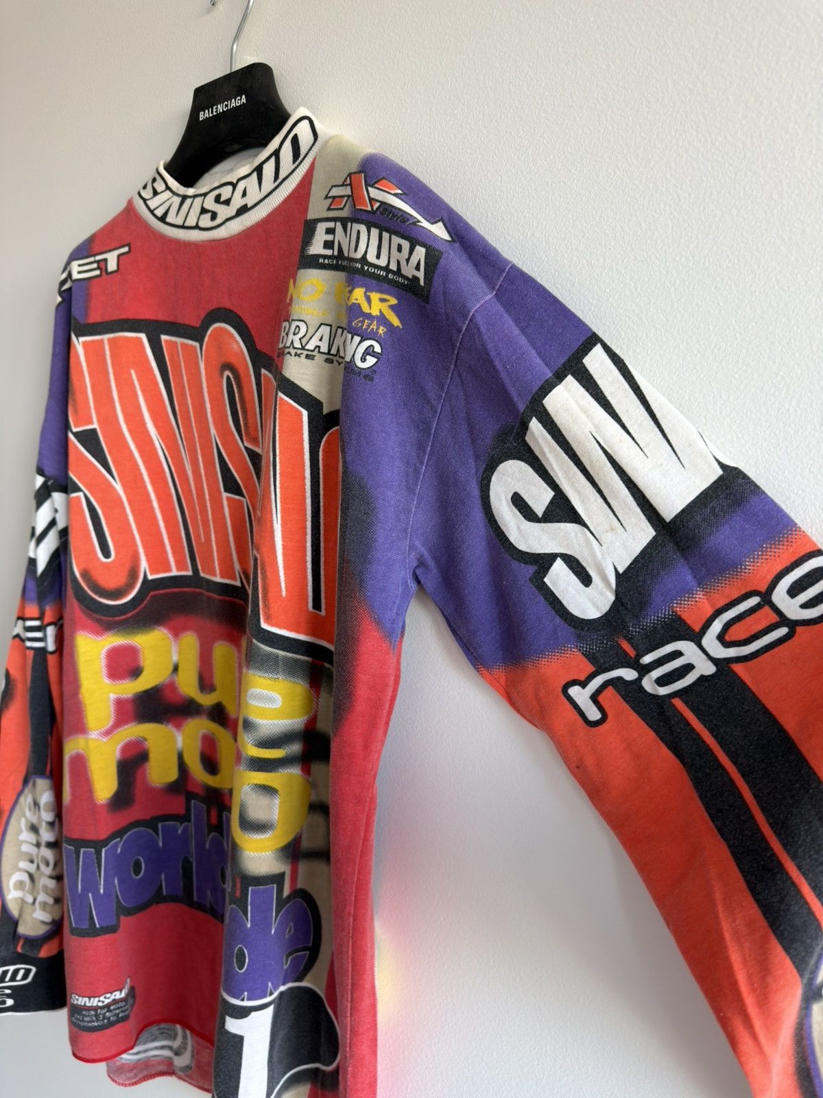 Honda *RARE* 90s VINTAGE JERSEY MOTOCROSS SINISALO AOP RARE Size US XL / EU 56 / 4 - 3 Thumbnail