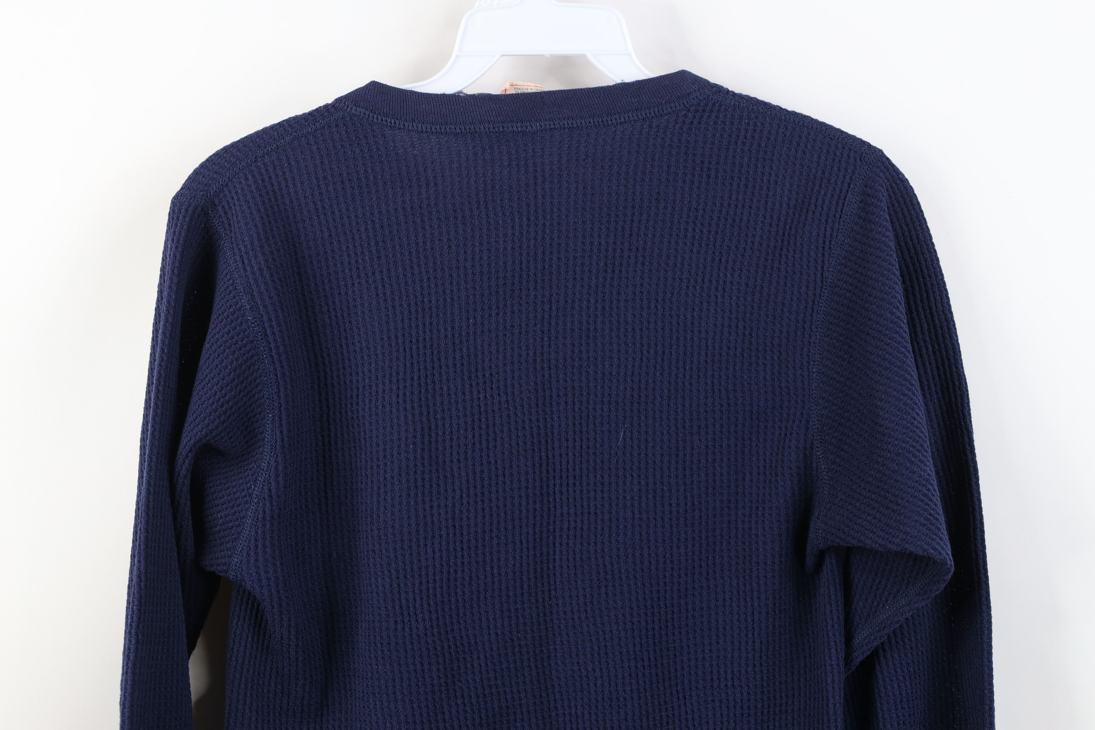 Vintage Vintage 70s Streetwear Waffle Knit Henley T-Shirt USA Size US M / EU 48-50 / 2 - 14 Thumbnail