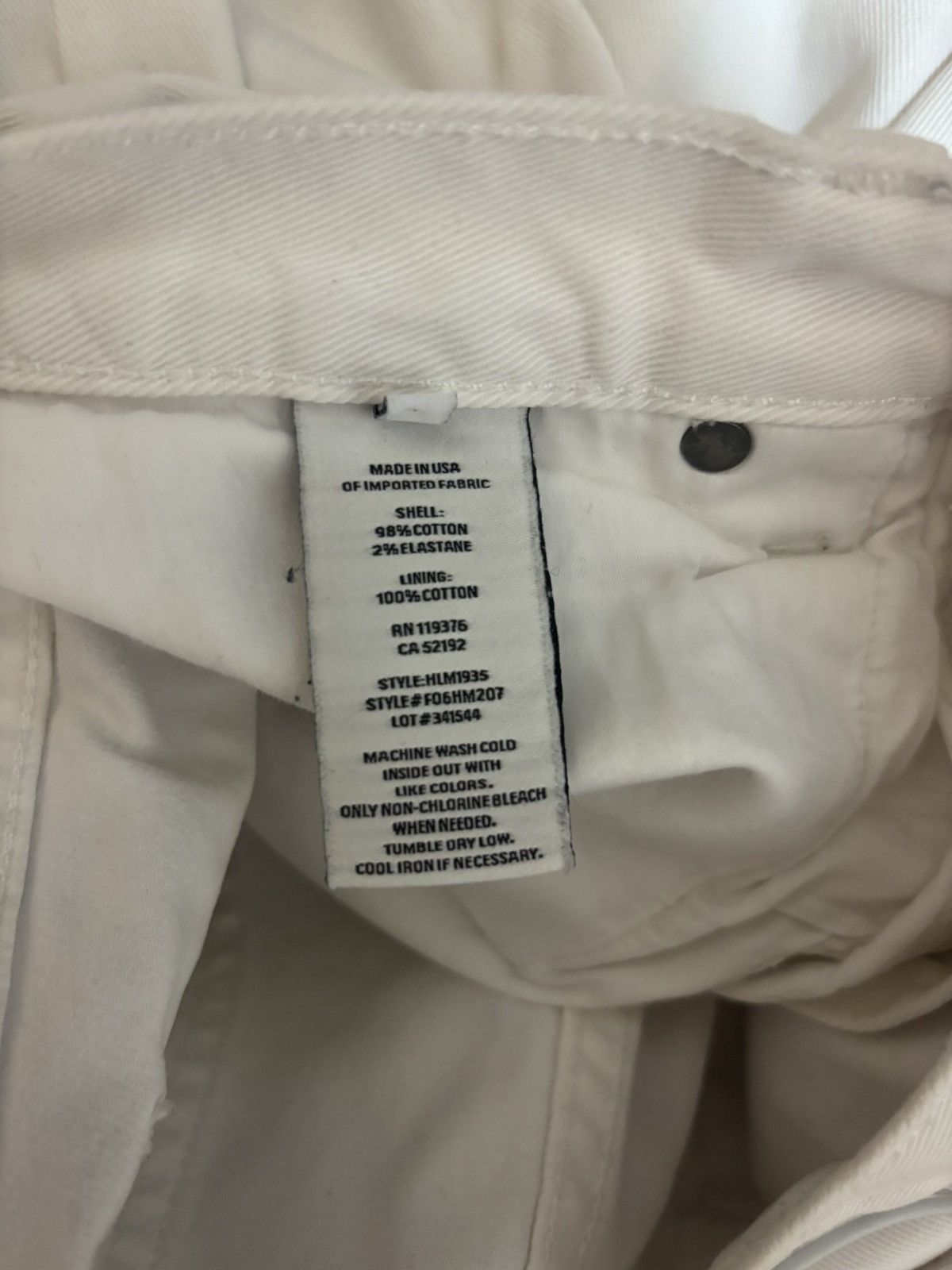 Helmut Lang white helmut lang denim Size US 29 - 7 Thumbnail