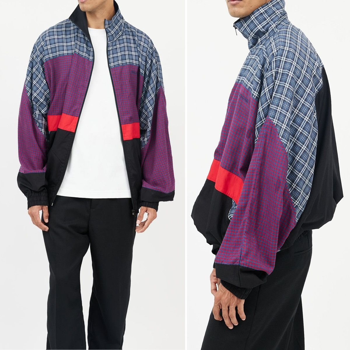 Balenciaga BALENCIAGA Multicolor Plaid windbreaker tracksuit jacket Size US S / EU 44-46 / 1 - 3 Thumbnail