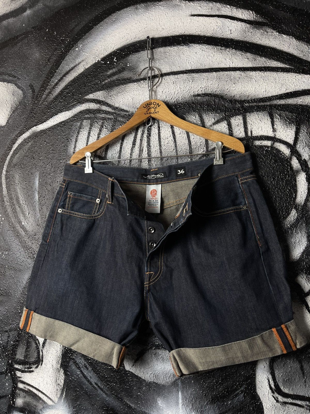 Ed Hardy Ed Hardy by Christian Audigier Jeans Shorts Size 36 Size US 36 / EU 52 - 2 Thumbnail
