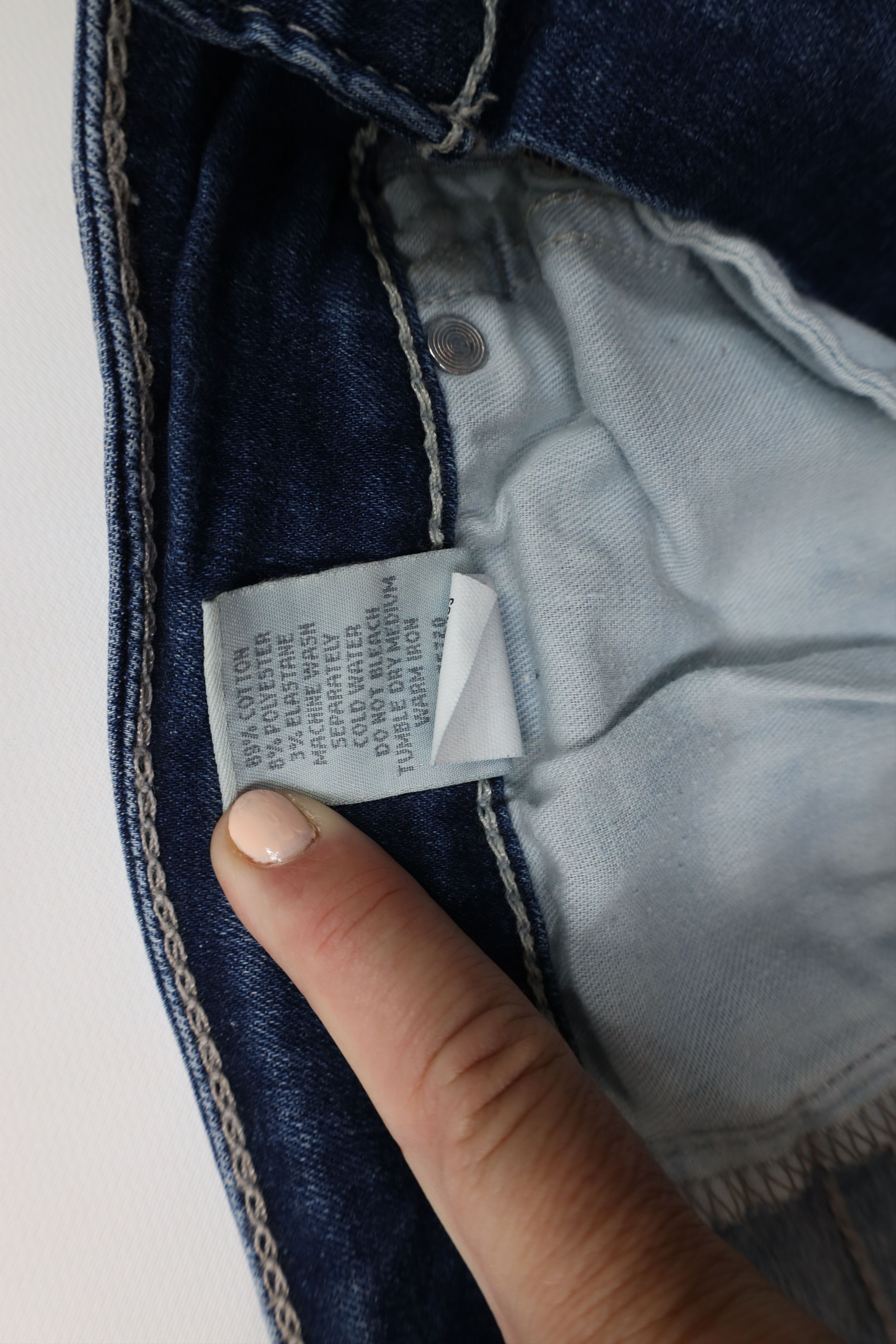Vintage Buckle BKE Off Thick Stitch Stretch Denim Jean Shorts Blue Size 31" - 8 Thumbnail
