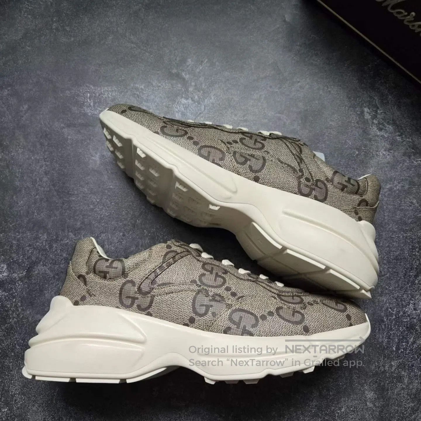 Gucci Gucci Snake Print Monogram Dad Shoes. Size US 9 / EU 42 - 8 Thumbnail