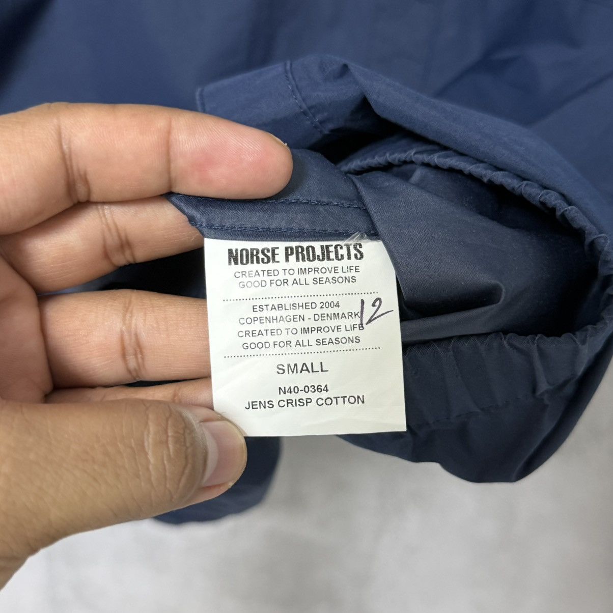 Norse Projects NORSE PROJECTS NAVY OVERSHIRT Size US S / EU 44-46 / 1 - 7 Thumbnail