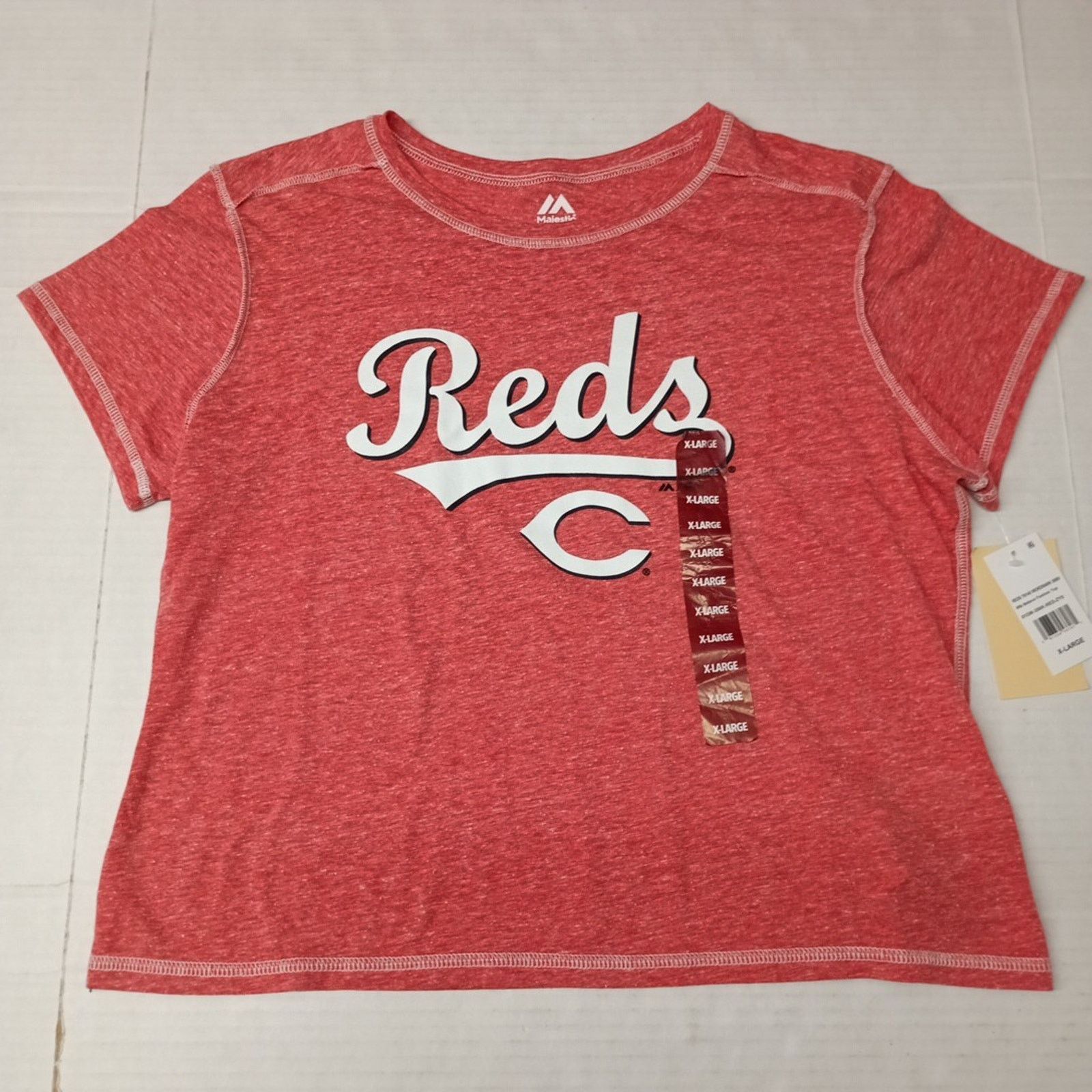 Majestic Cincinnati Reds Baseball Majestic Top T-Shirt Women's XL Red Size XL / US 12-14 / IT 48-50 - 1 Thumbnail