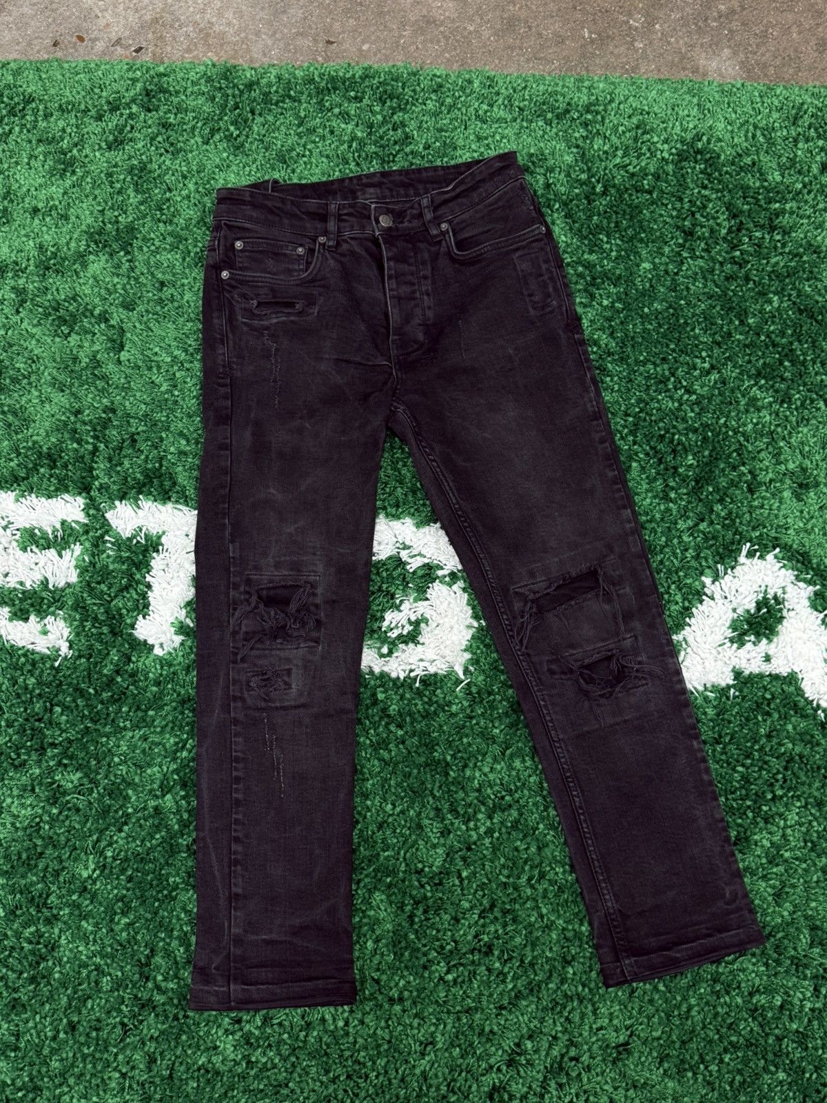 Ksubi Ksubi Black Boneyard Denim Jeans Sz. 29 Distressed Grunge Size US 29 - 4 Thumbnail