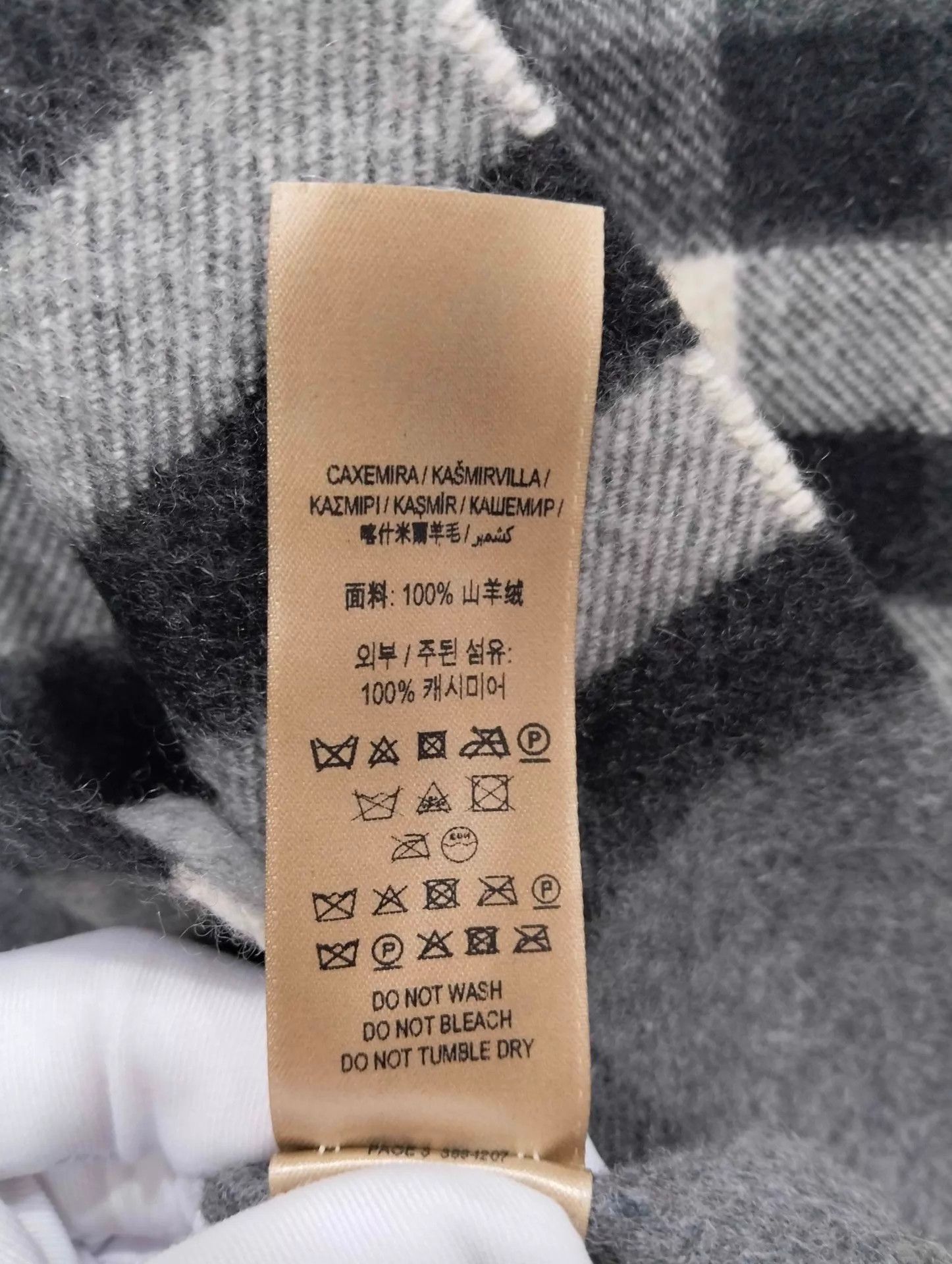 Burberry BURBERRY gray check scarf 95 New Size ONE SIZE - 5 Thumbnail