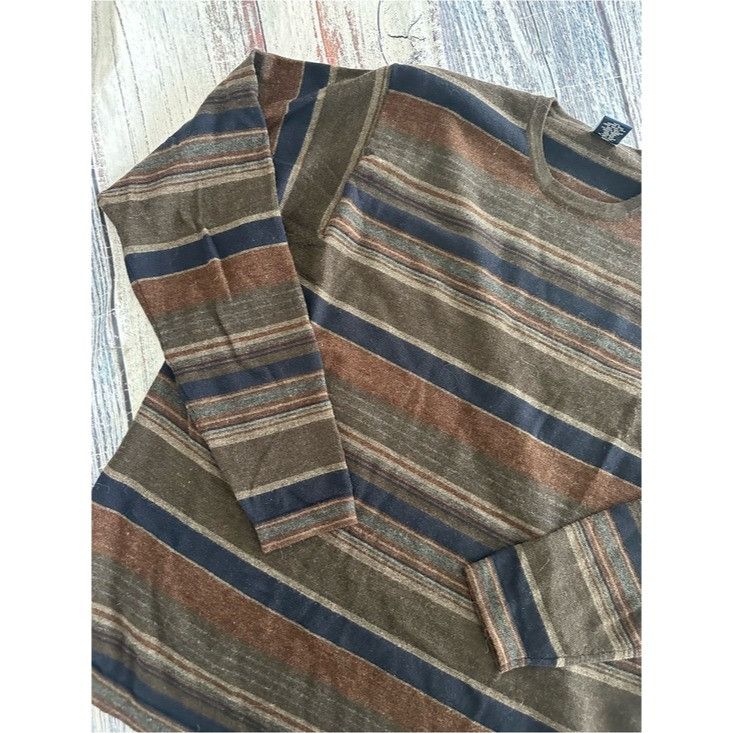 High Sierra High Sierra 100% Merino Wool Striped Crewneck Sweater-Made i Size US L / EU 52-54 / 3 - 3 Thumbnail