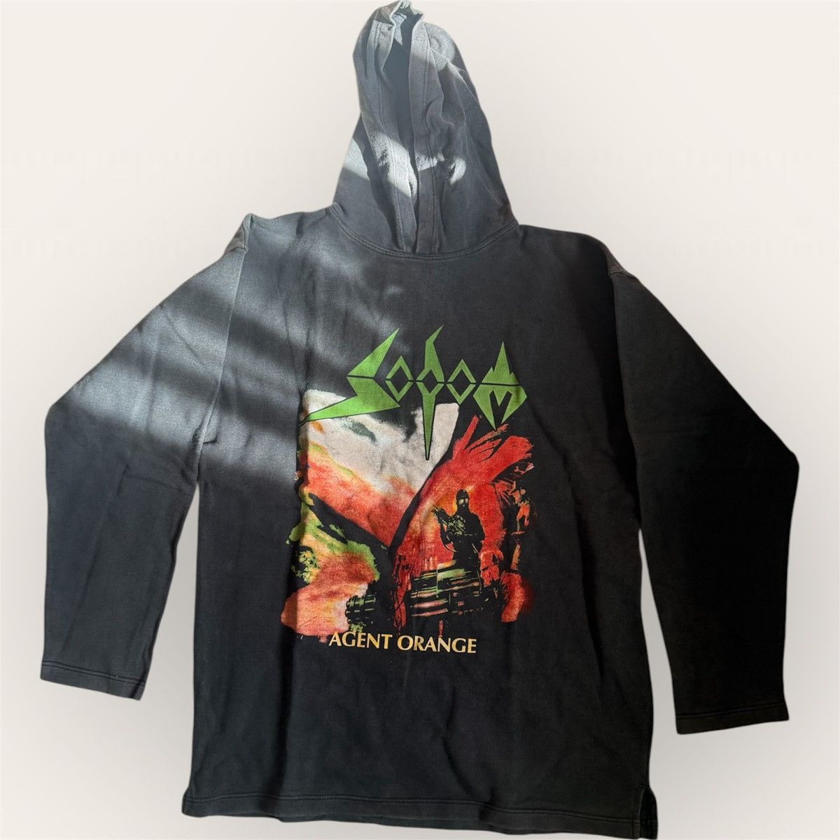 Band Tees Sodom ‘Agent Orange’ Hoodie Ultra Rare Vintage Thrash Metal Size US XL / EU 56 / 4 - 1 Thumbnail