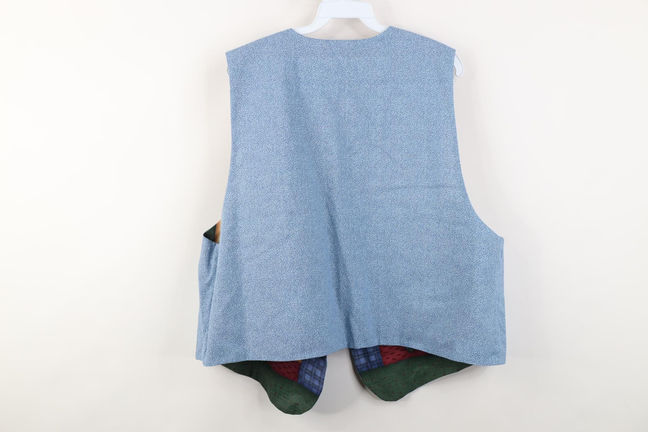 Vintage Vintage 90s Streetwear Reversible Cat Kitten Vest Jacket Size XL / US 12-14 / IT 48-50 - 14 Thumbnail