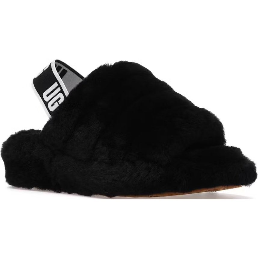 Ugg Oh Yeah Slides Slippers Sandal Sheepskin Shearling Black main image 5