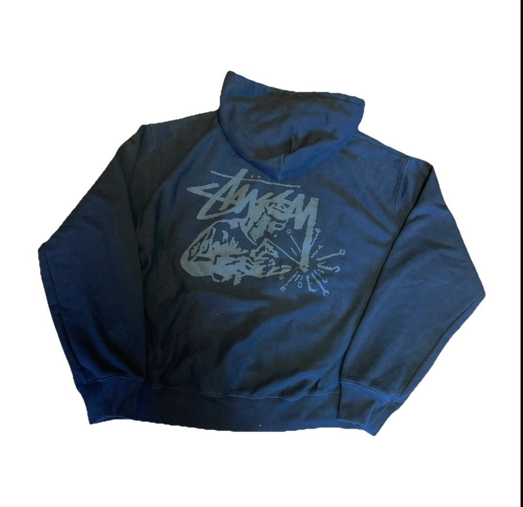 Stussy Stussy Spring/Summer 2025 Welder Zip Up Hoodie Black Size XL Size US XL / EU 56 / 4 - 6 Thumbnail