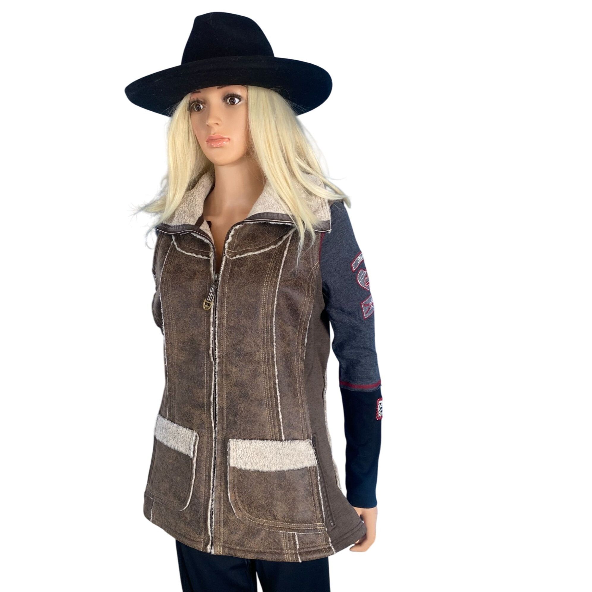 Kuhl NWT Kuhl Women's LARGE Dani Sherpa Vest Brown MSRP$219 New Size L / US 10 / IT 46 - 4 Thumbnail