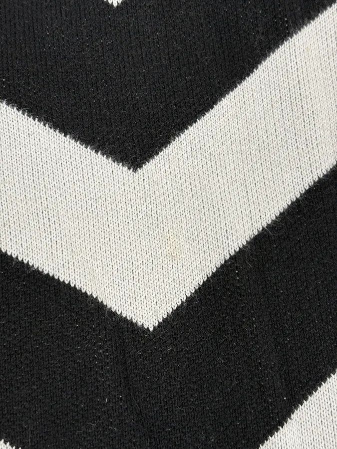 Balmain FW2015 Balmain Black & White Striped Sweater Size US L / EU 52-54 / 3 - 9 Thumbnail