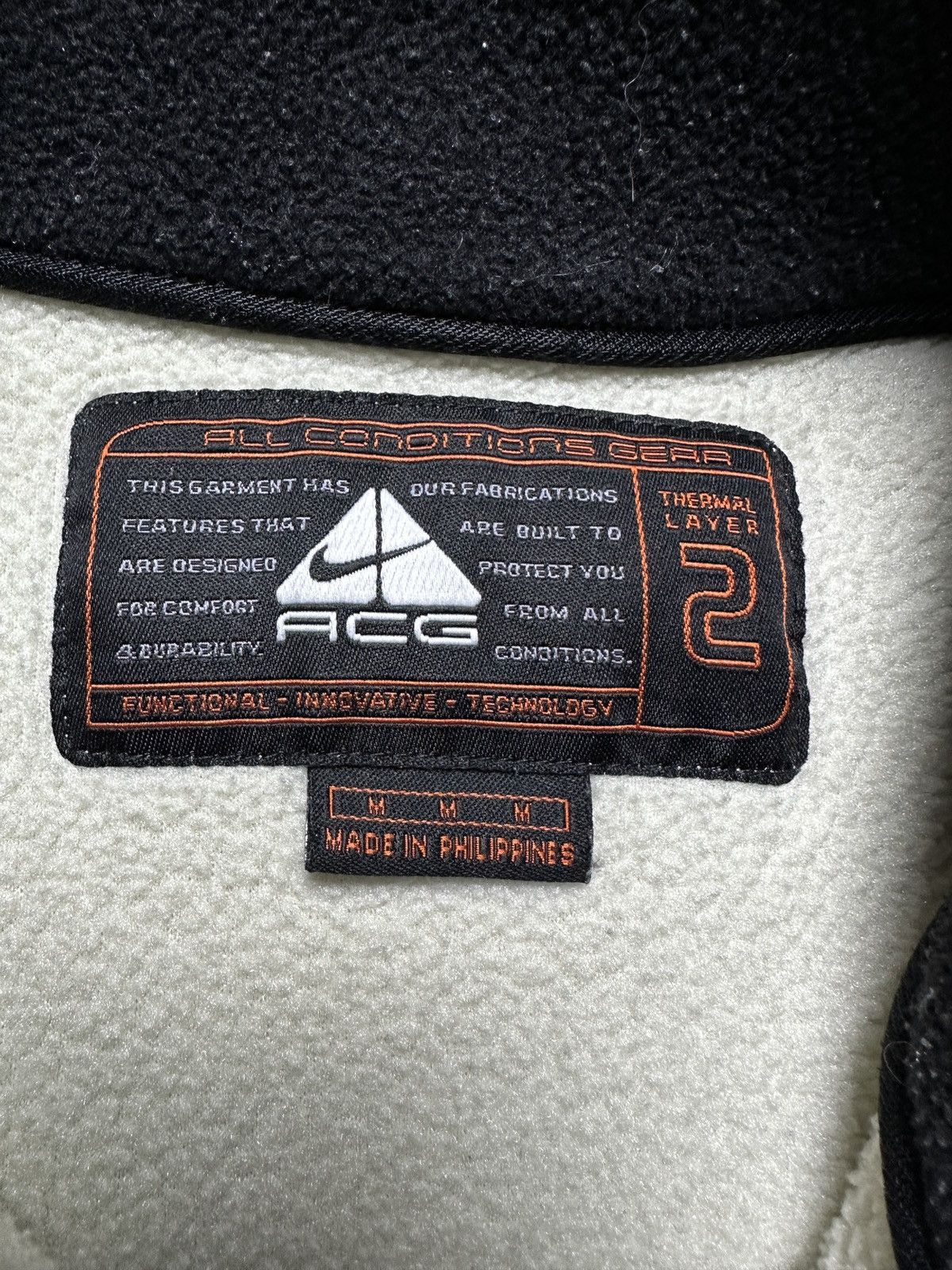 Nike ACG Vintage 90s Nike ACG Cream Polartec Gilet Fleece Jacket Vest Size US M / EU 48-50 / 2 - 12 Thumbnail