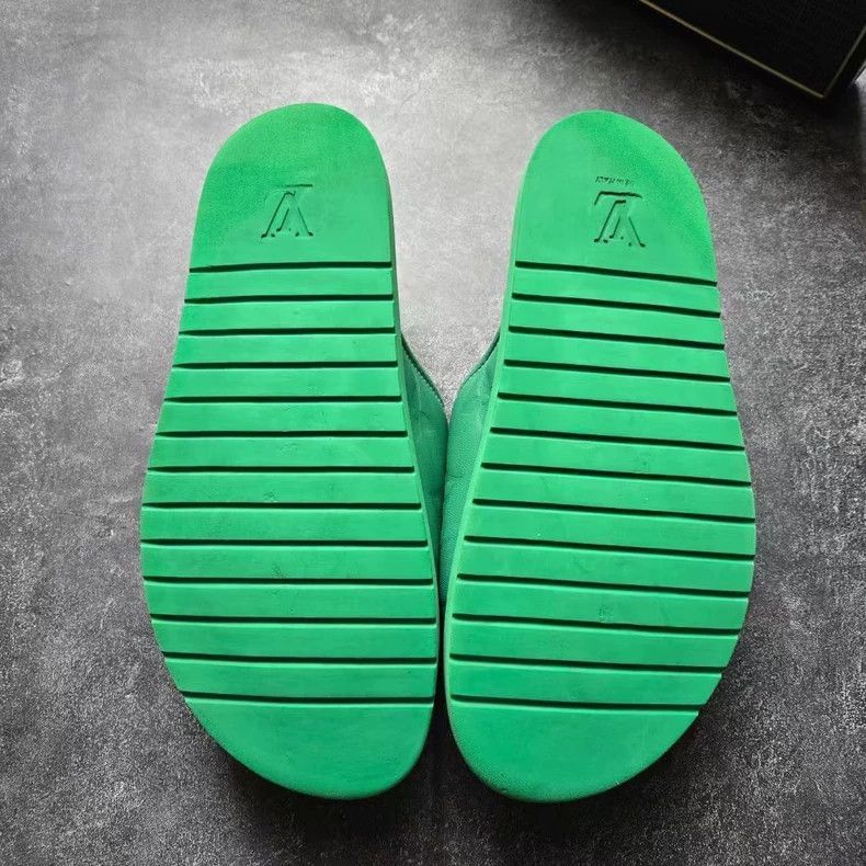 Louis Vuitton LOUIS VUITTON Miami Green Slide Sandals-2506 Size US 8 / EU 41 - 7 Thumbnail