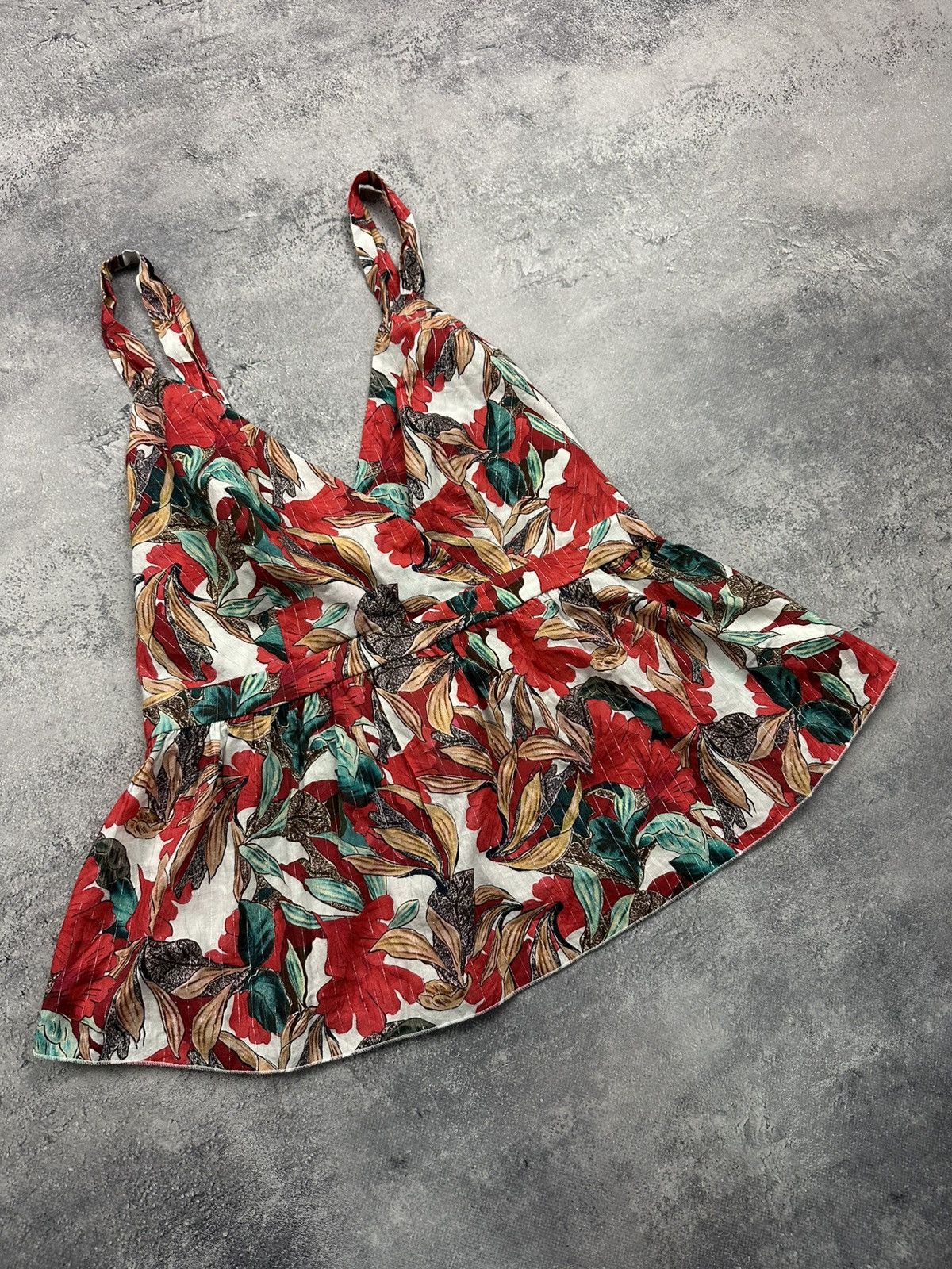 Other Rinascimento Flower Print Summer Blouse Top Made in Italy L Size L / US 10 / IT 46 - 5 Thumbnail