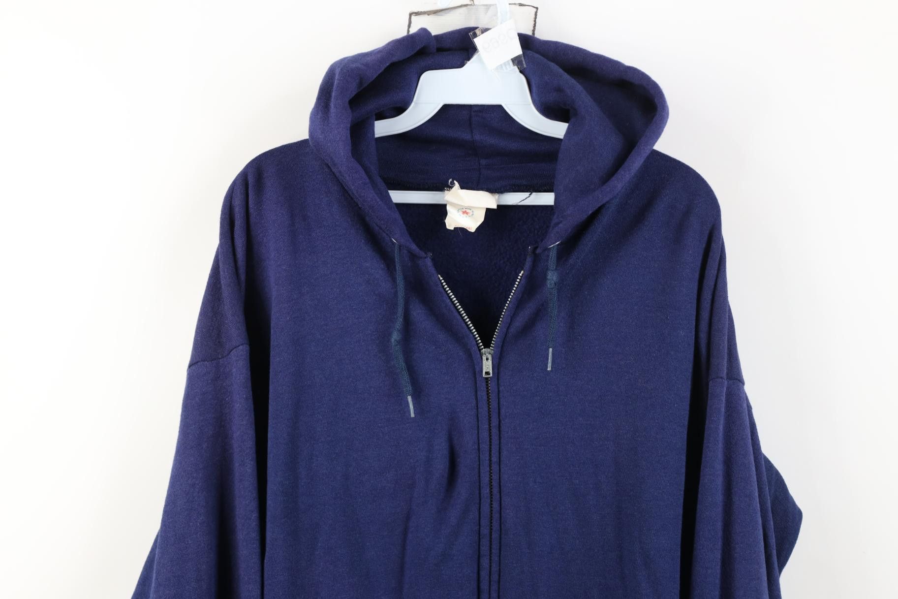 Vintage Vintage 70s 80s Streetwear Full Zip Hoodie Sweatshirt USA Size US XL / EU 56 / 4 - 2 Thumbnail