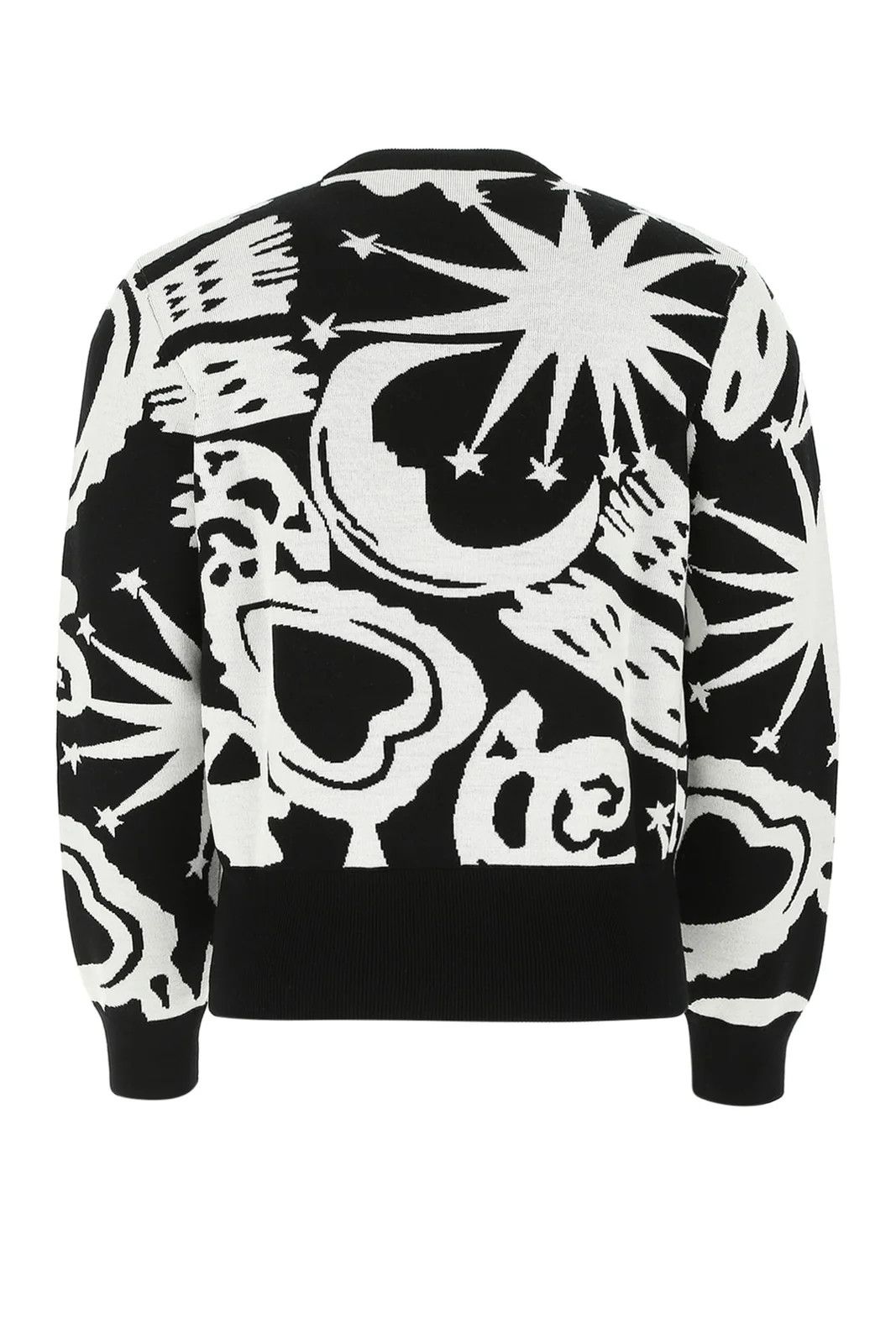 Alexander McQueen o1y1024 Sweater in Black & White Size US M / EU 48-50 / 2 - 2 Thumbnail