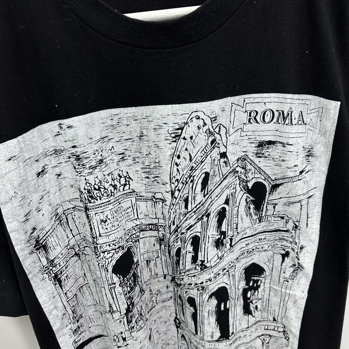 Vintage Vintage 90s Ancient Rome Coliseum Art graphic tee Antica Size US XXL / EU 58 / 5 - 4 Thumbnail
