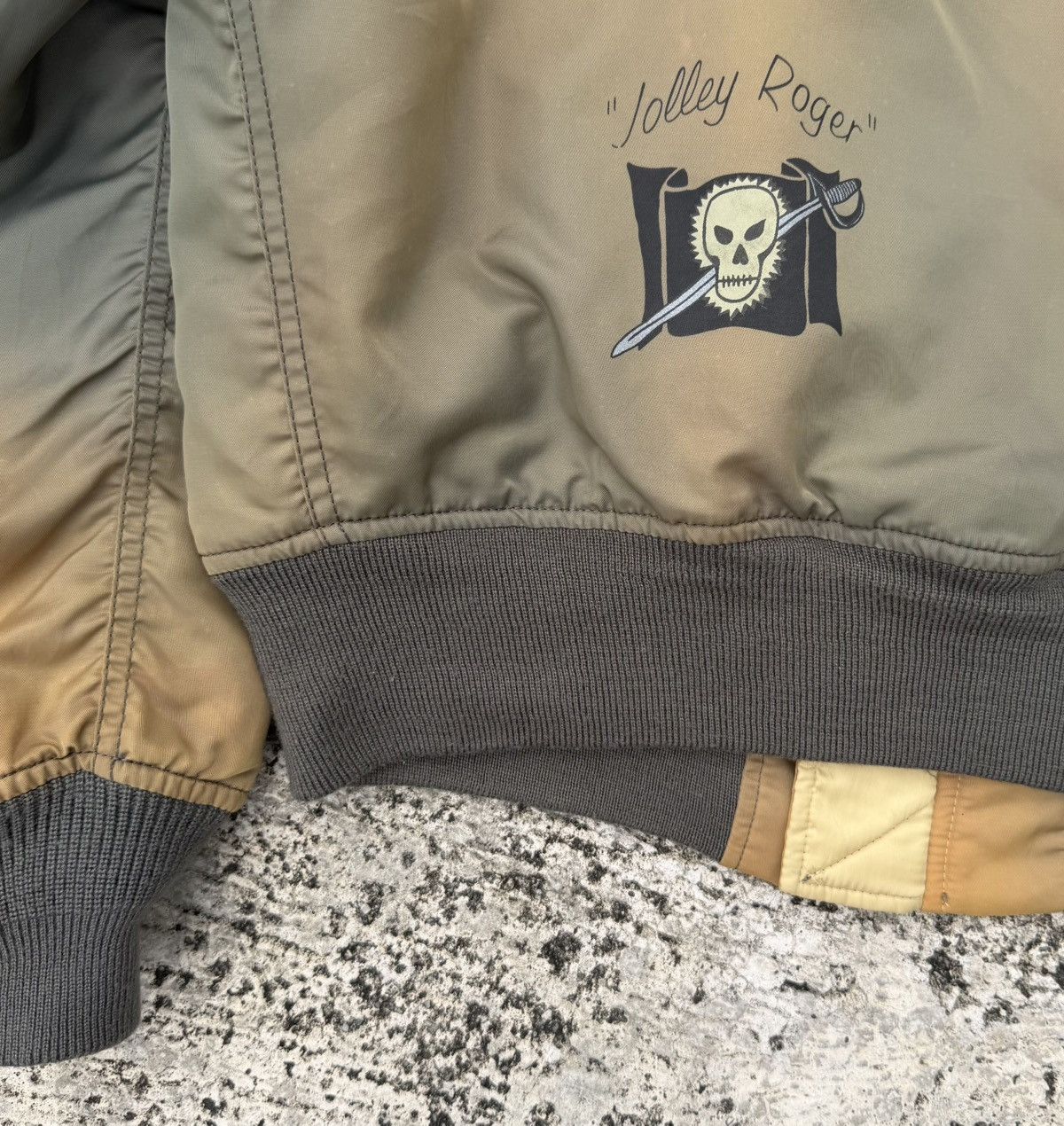 Avirex VTG MA-1 Flight Jacket Art Sabre Ace Korea Japan Bomber Size US L / EU 52-54 / 3 - 12 Thumbnail