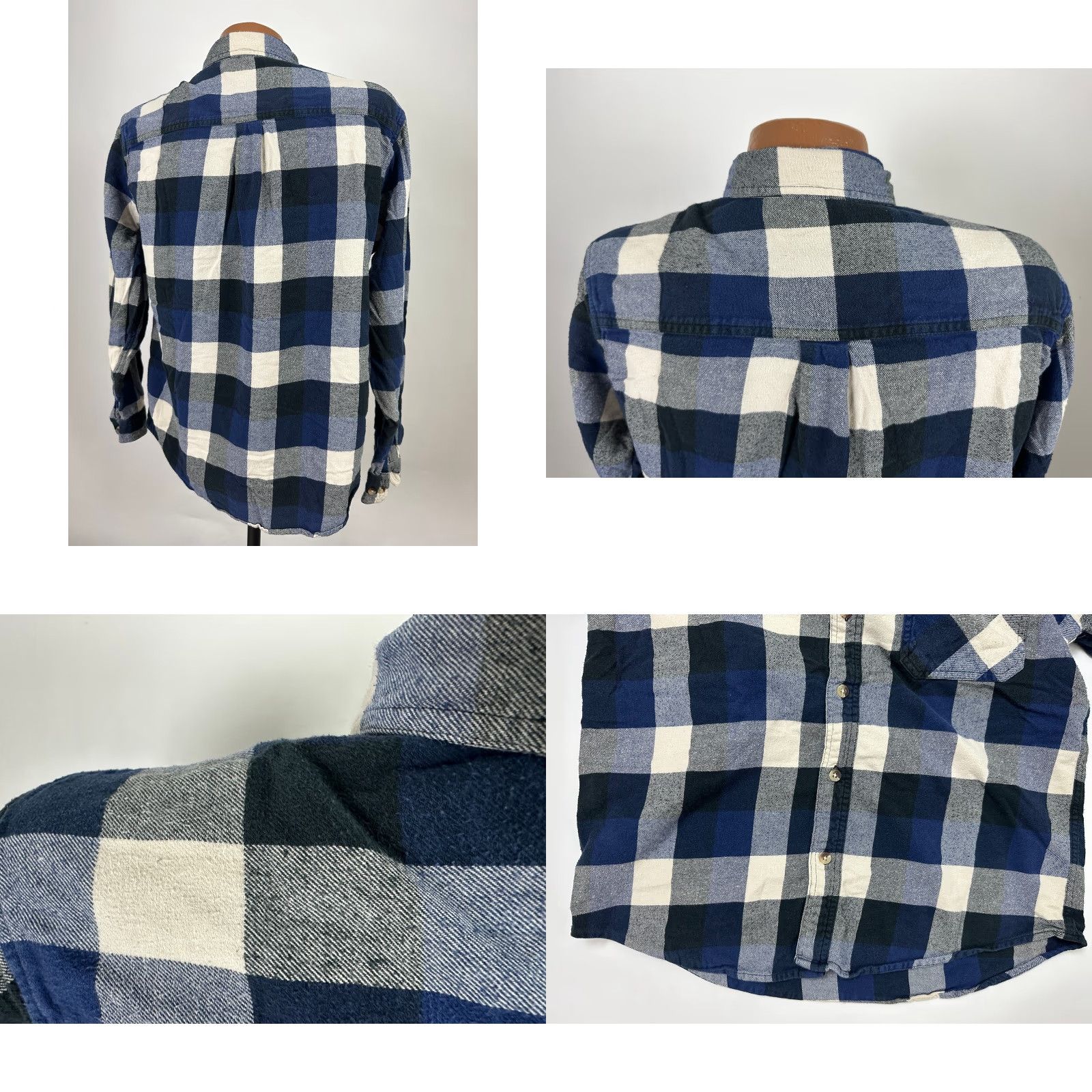 Vintage VINTAGE Woolrich Flannel Shirt Medium Blue Plaid Lightweight Cotton Casual Mens Size US M / EU 48-50 / 2 - 8 Thumbnail