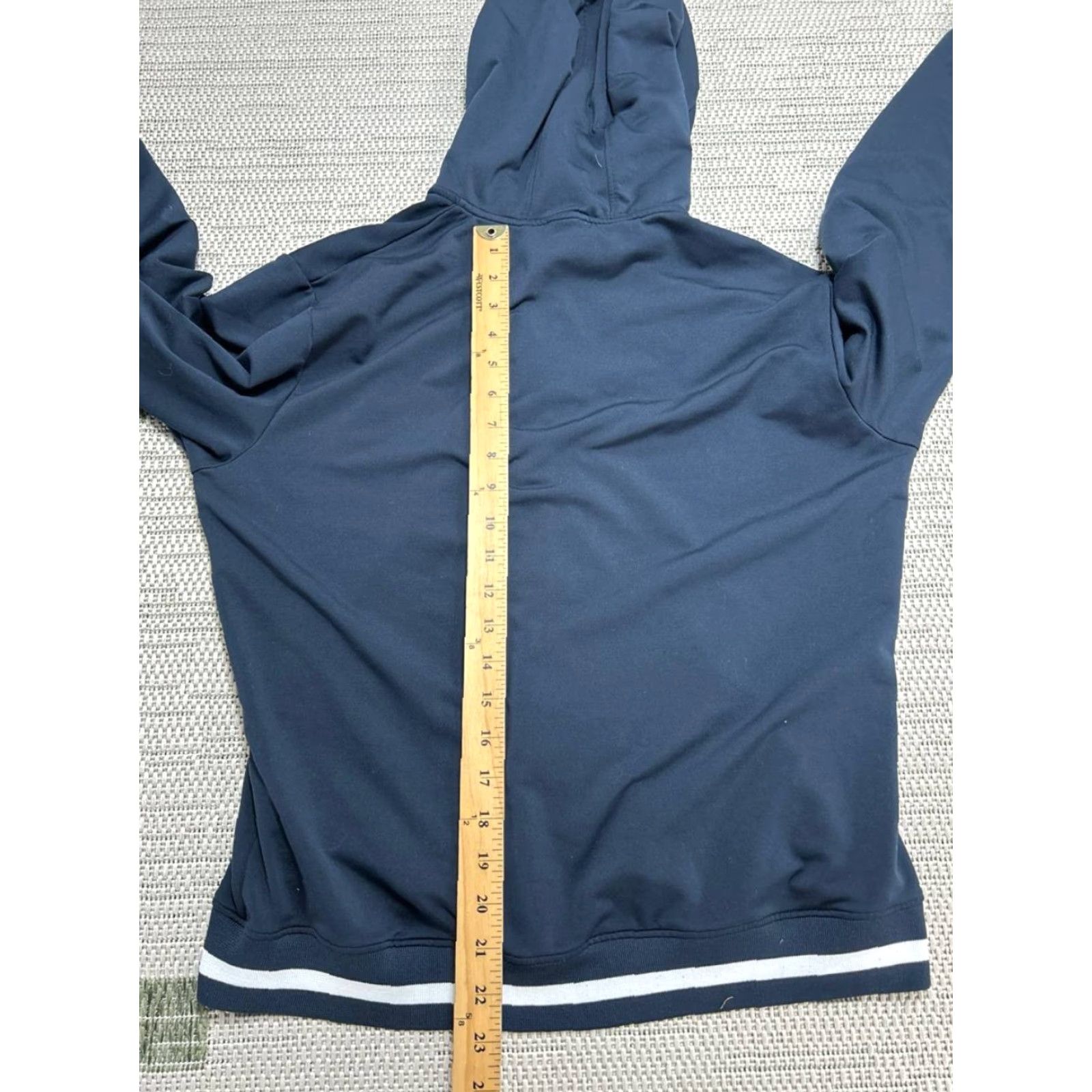 Nike Nike Dri-Fit Jacket Womens Large Blue Full Zip Hooded Athletic Sweatshirt? Size L / US 10 / IT 46 - 7 Thumbnail