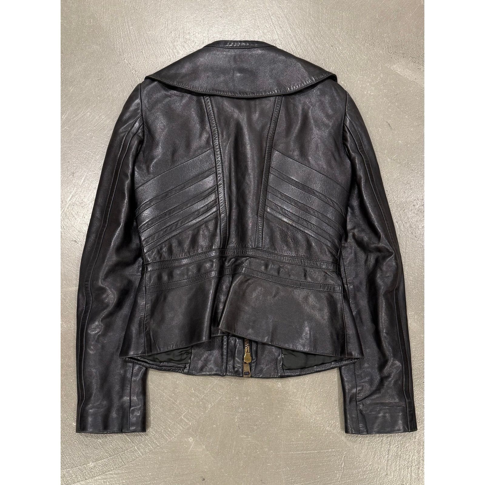 Gucci A/W2003 Gucci by tom Ford paneled moto leather jacket Size M / US 6-8 / IT 42-44 - 6 Thumbnail