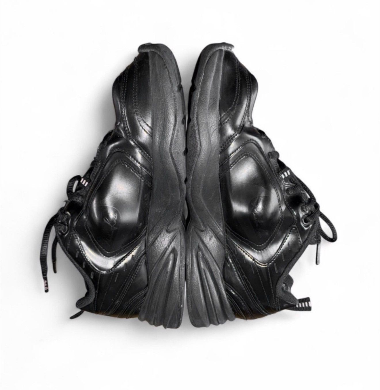 Martine Rose × Nike Nike Air Monarch IV Martine Rose Triple Black Men’s Size US 6 / EU 39 - 7 Thumbnail