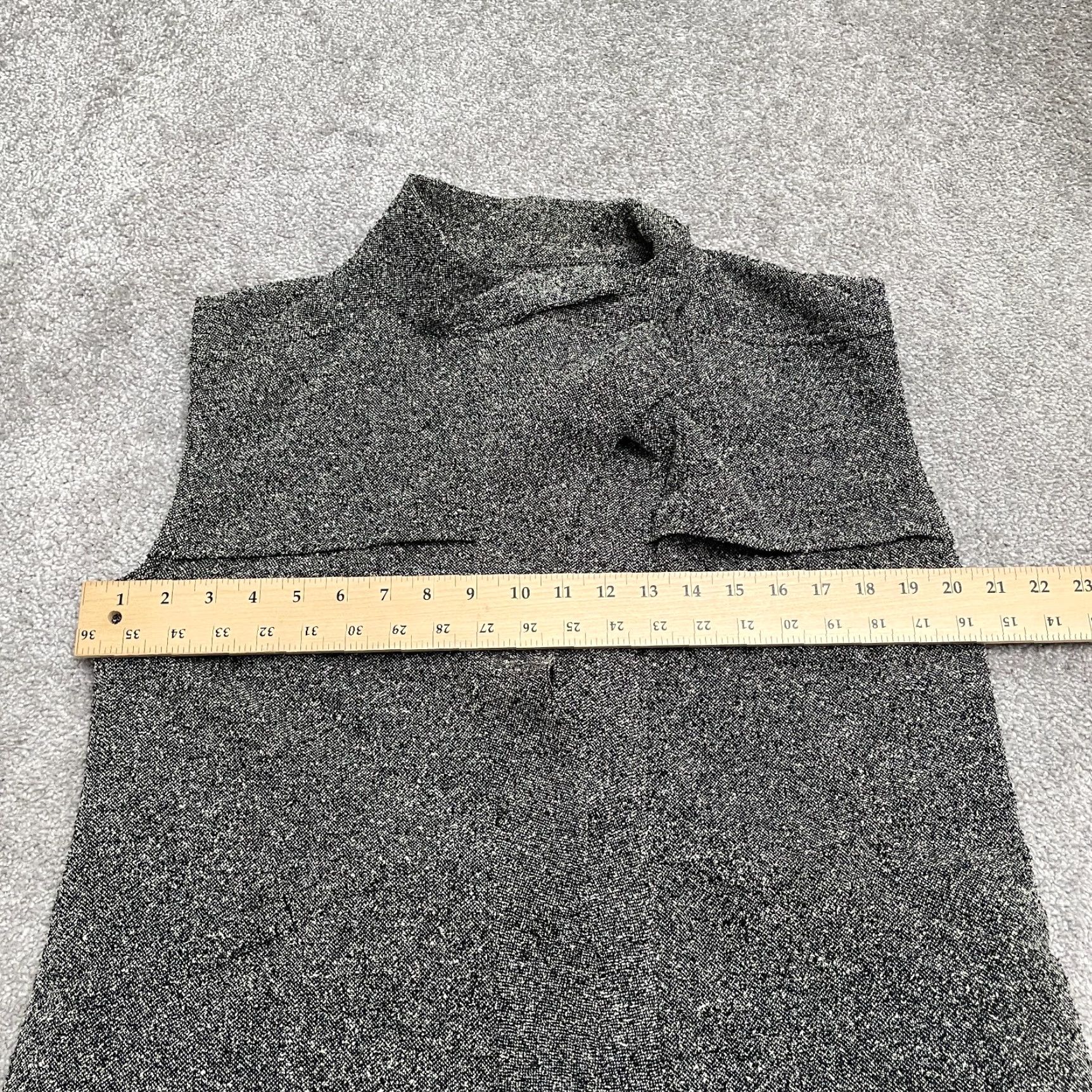 Market Melrose Open Sweater Vest Womens Small Heather Gray Sleeveless Casual Size S / US 4 / IT 40 - 7 Thumbnail