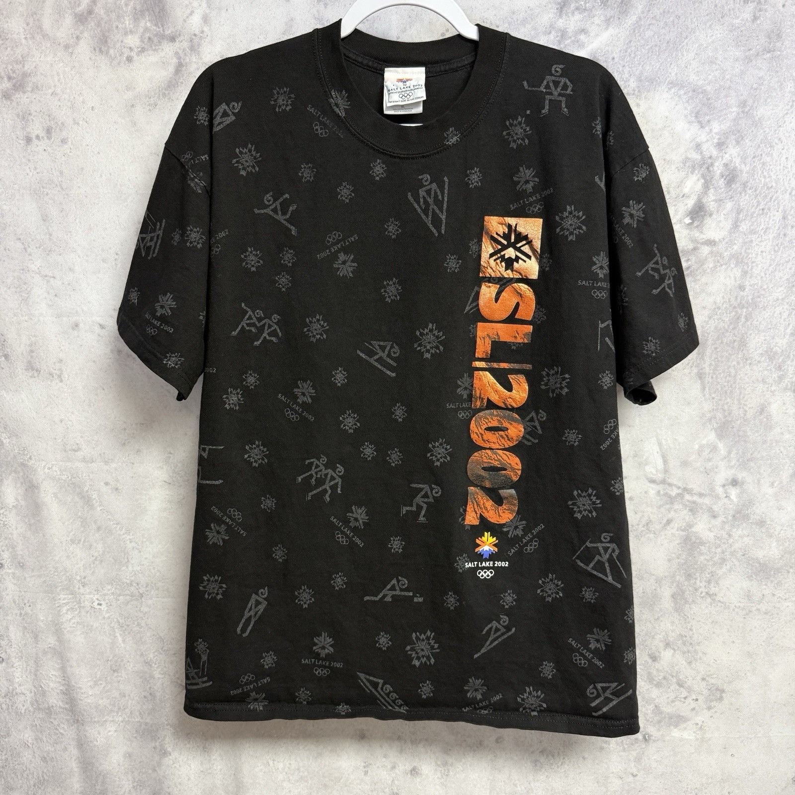 USA Olympics Vintage Salt Lake 2002 Olympics T Shirt Mens XL Black Size US XL / EU 56 / 4 - 1 Thumbnail