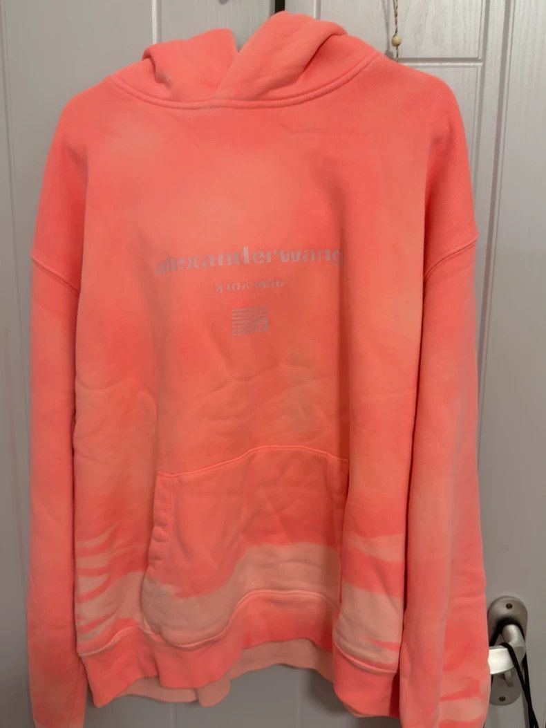 Alexander Wang Alexander Wang Pink Oversized Hoodie- Size XS / US 0-2 / IT 36-38 - 1 Thumbnail