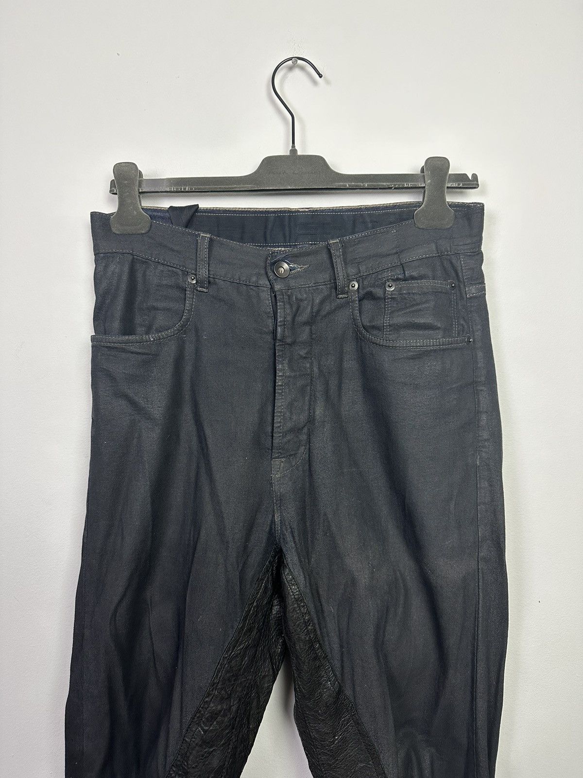 Rick Owens DRKSHDW SS09 Lambskin Inseam Cropped Astaires Size US 30 / EU 46 - 2 Thumbnail