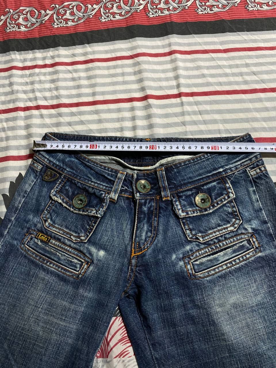 Japanese Brand Dirty Painted Patchwork Distressed Crush Faded Y2K Jeans Size US 34 / EU 50 - 7 Thumbnail