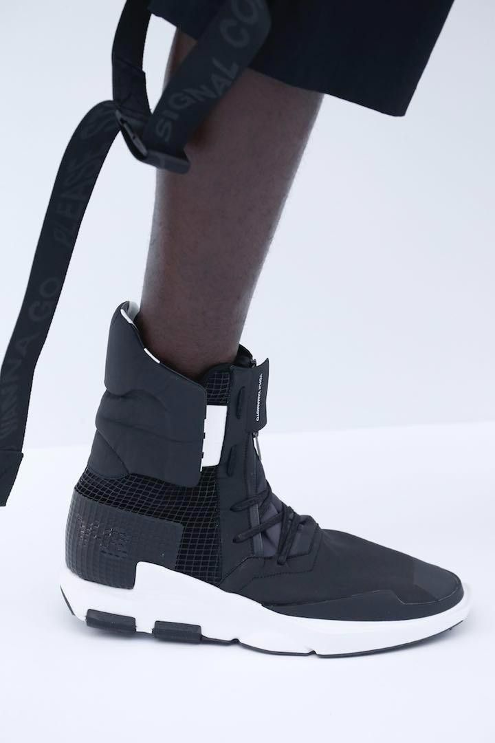 Adidas Y-3 Noci High Black White Sneaker Boots Size US 9 / EU 42 - 2 Thumbnail