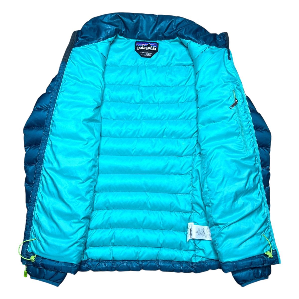 Patagonia Patagonia Women’s Style #84683 Down Teal Zip Puffer Jacket Size S / US 4 / IT 40 - 3 Thumbnail