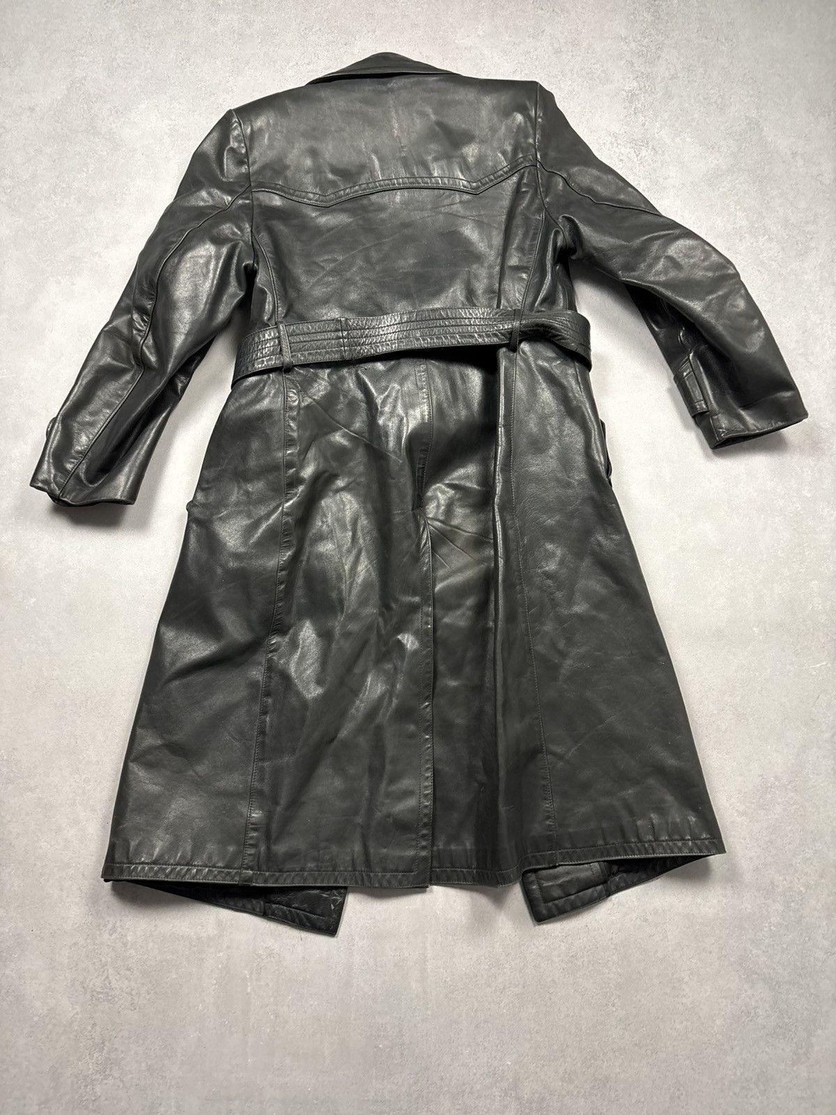 Vintage Vintage German Leather Trench Coat WW2 Vintage Horsehide 46 Size US S / EU 44-46 / 1 - 22 Thumbnail