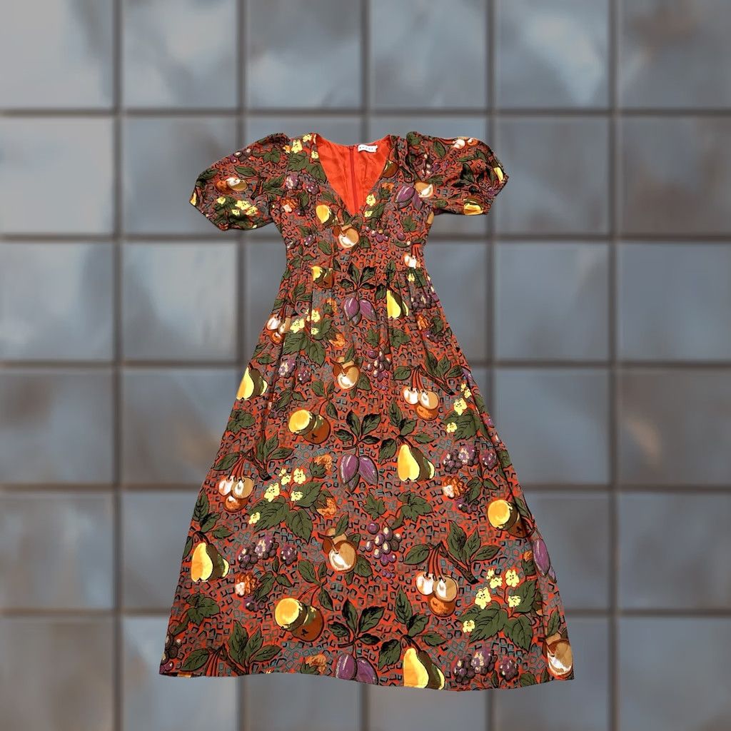 RHODE Rhode Gwenyth Dress Size 4 Highland Orchard Bramble Berry Womens Size S / US 4 / IT 40 - 1 Thumbnail