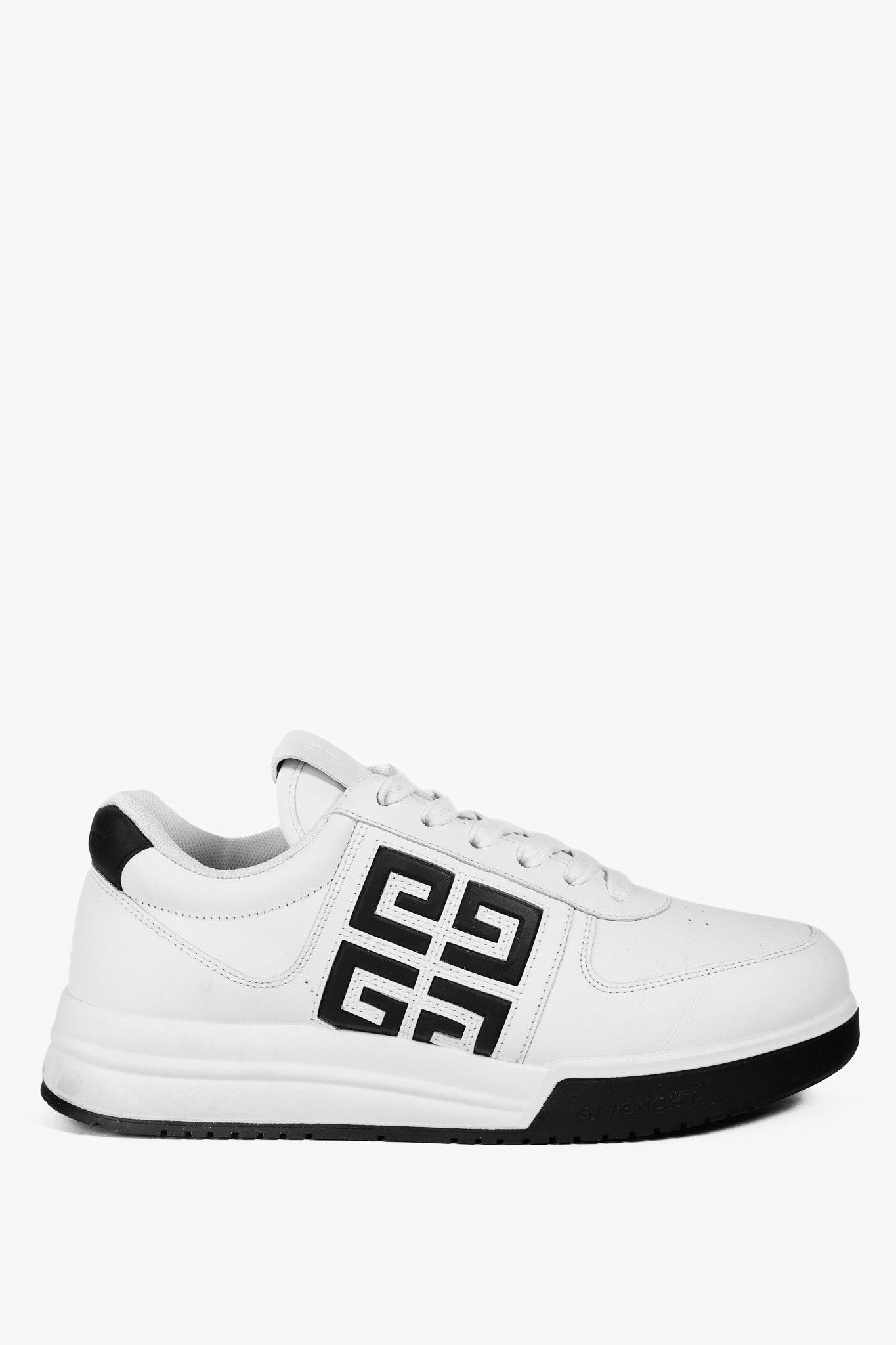 Givenchy Givenchy White & Black G4 Leather Sneakers Size US 6.5 / EU 39-40 - 1 Thumbnail
