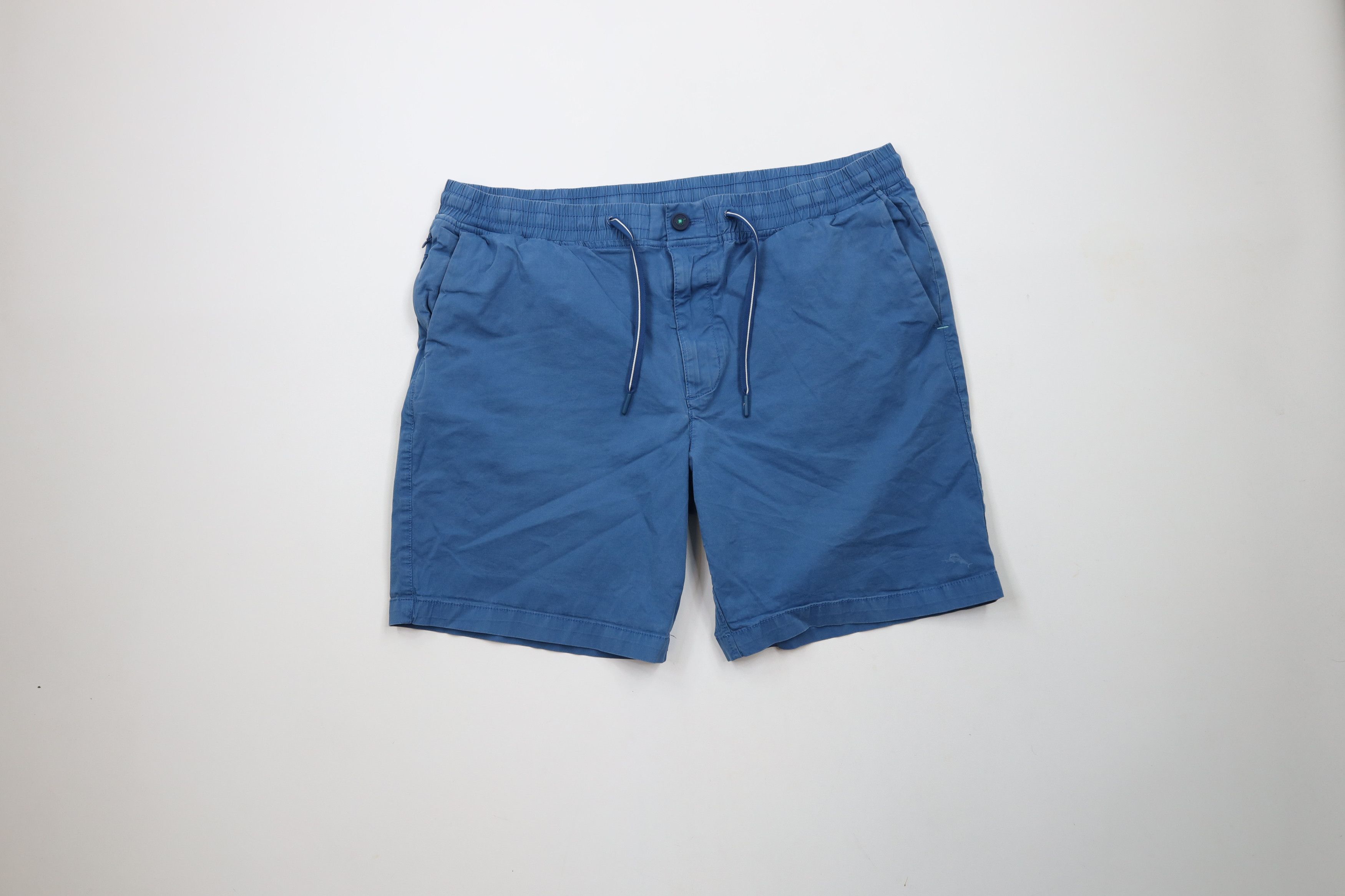 Tommy Bahama × Vintage Vintage Y2K Tommy Bahama Marlin Logo Above Knee Shorts Blue Size US 36 / EU 52 - 1 Thumbnail