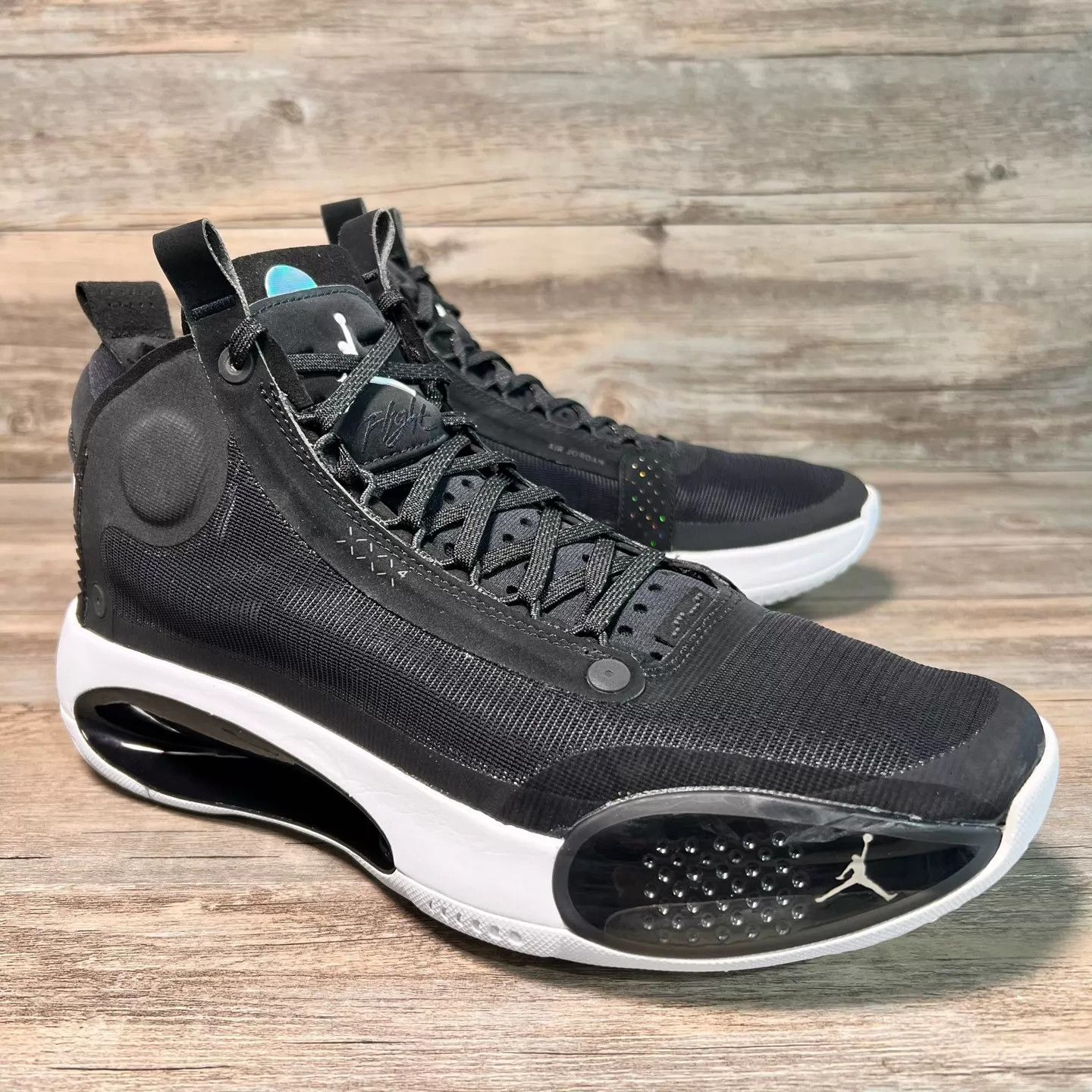 Nike Air Jordan 34 Black/White Eclipse 45 Size US 12 / EU 45 - 2 Thumbnail