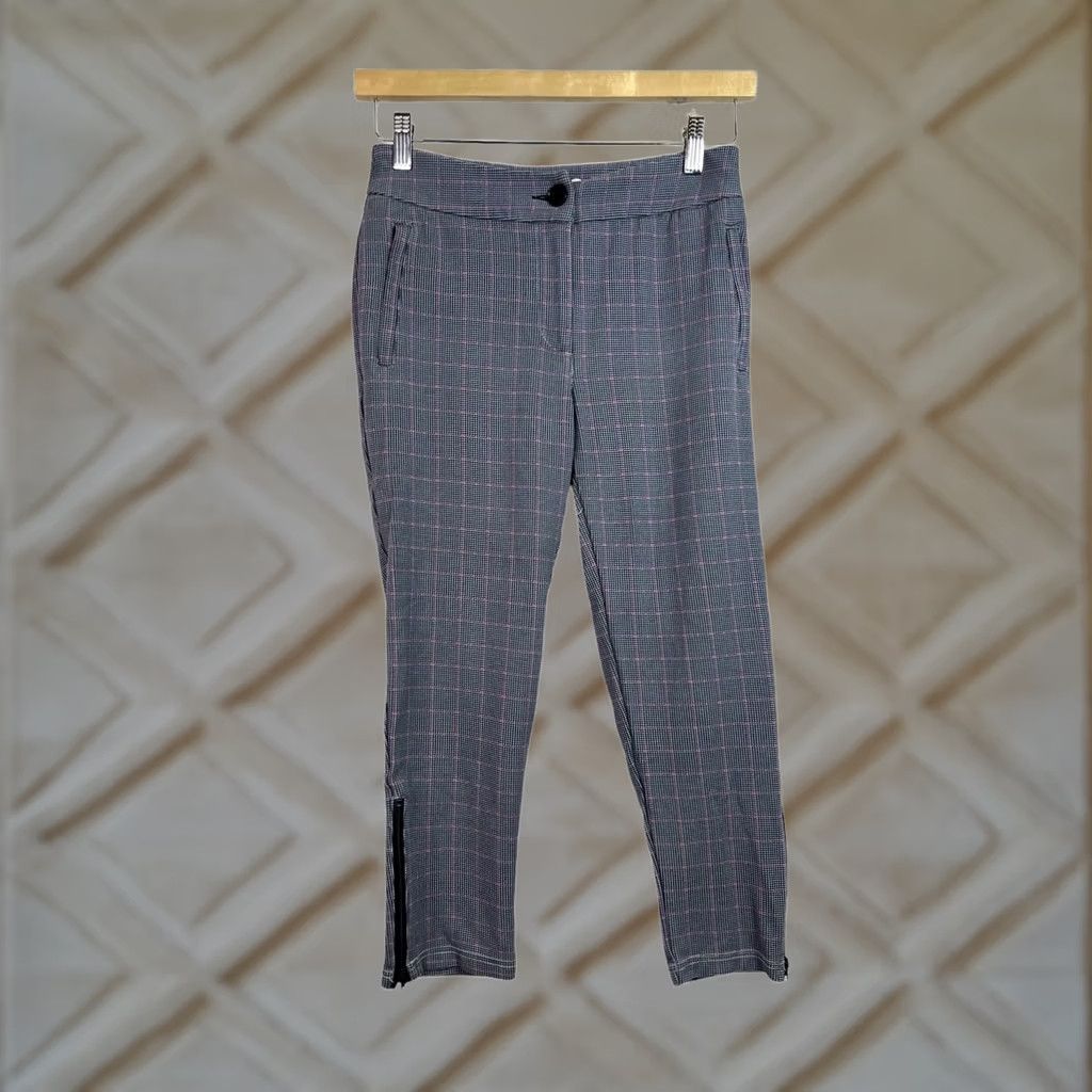 betabrand cigarette pants Pinko Womens Size SP Black Pink Plaid Skinny Leg Dress Pant Adventure on in style with the Journey Pant—a refined take on the classic cargo BCBGMAXAZRIA Cigarette Pants (Women) |