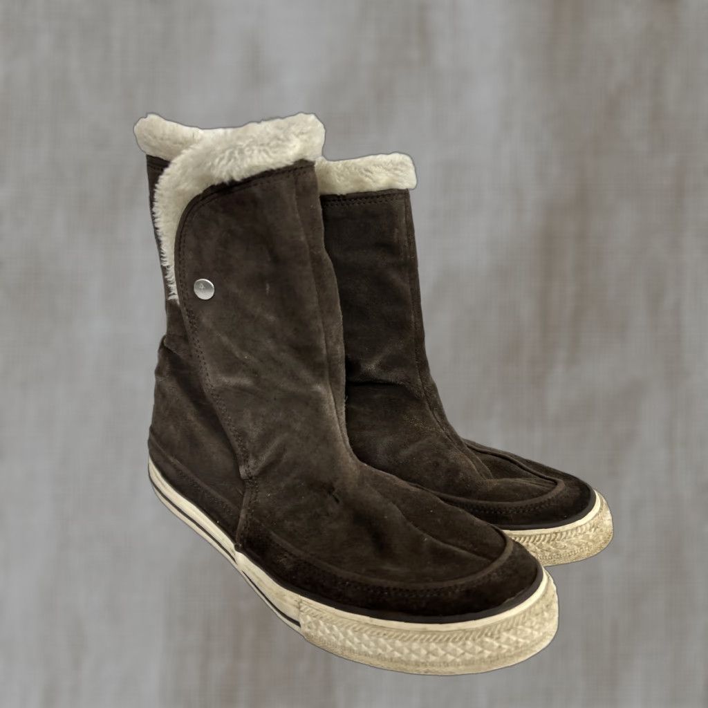 Converse Converse Chuck Taylor All Star Boots Women Mid-Calf Brown Suede Leather Beverly 8.5 Size US 9 / IT 39 - 1 Thumbnail