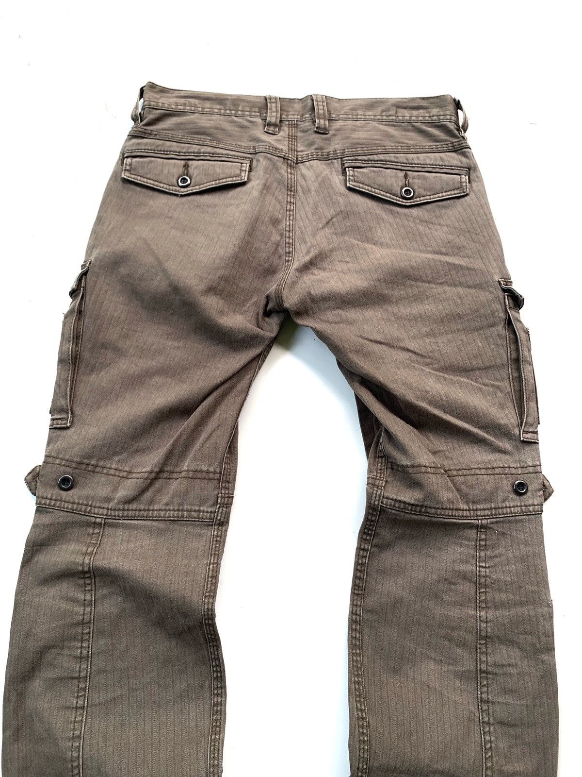 Japanese Brand Hideaways by Nicole Club Multipocket Flared Cargo Pant Size US 28 / EU 44 - 10 Thumbnail