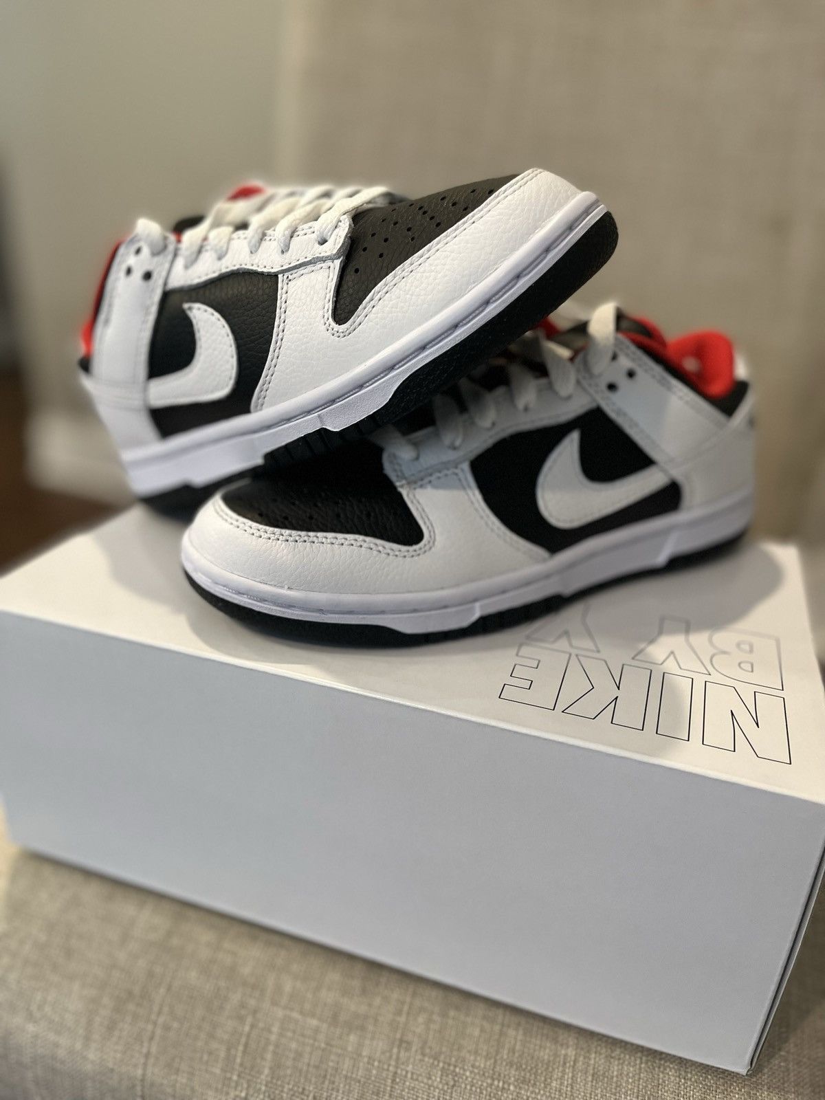 Nike Nike ID: Nike Dunk low (Reverse Panda) Size US 5 / IT 35 - 8 Thumbnail