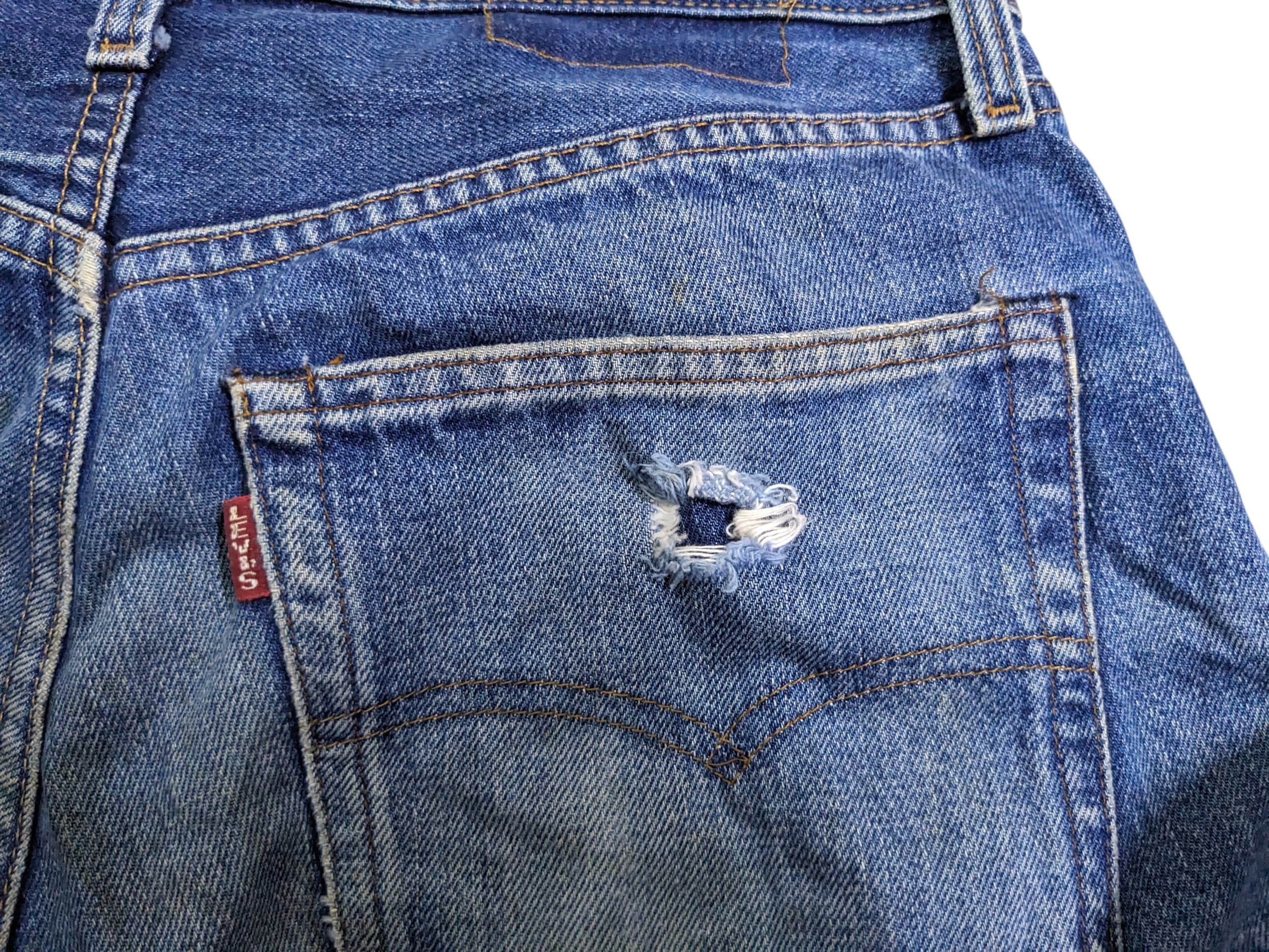 Levi's vintage 90s 501 Levi's 555 Big E Made in Usa selvedge Jeans Size US 31 - 18 Thumbnail